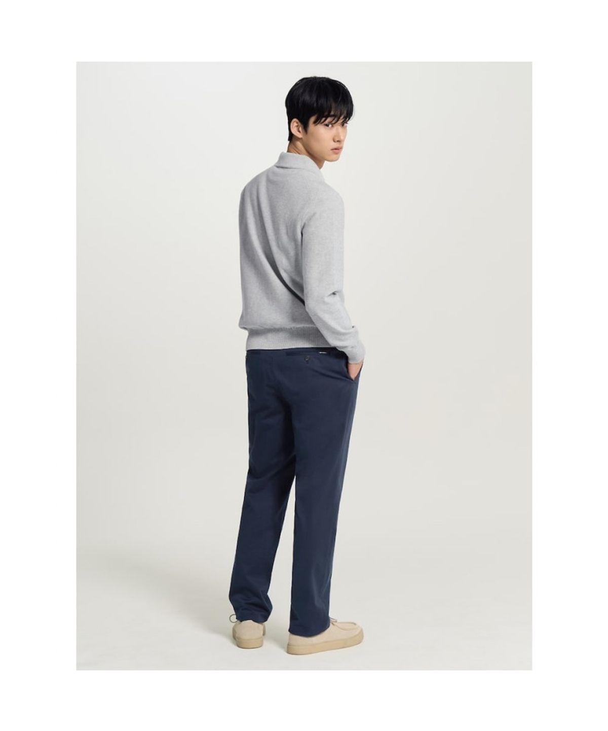 빈폴 멘(BEANPOLE MEN) [Essential] 봄 스탠다드핏 치노 팬츠  네이비