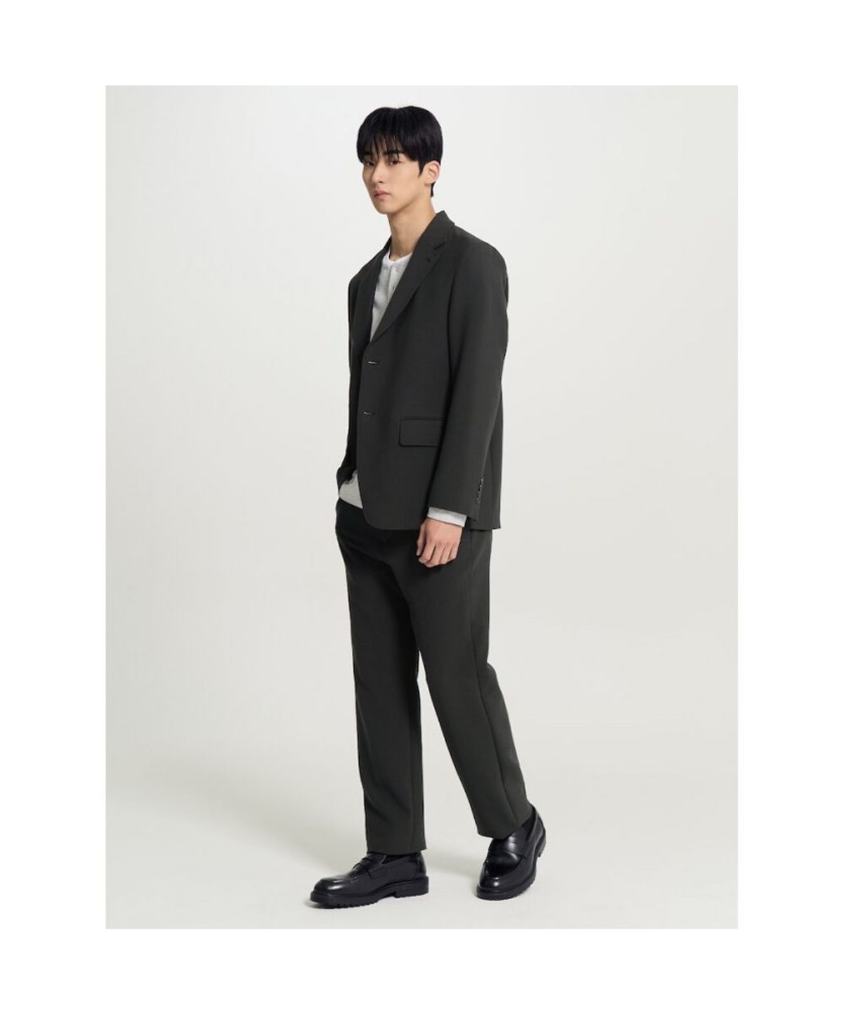 빈폴 멘(BEANPOLE MEN) 소프트 셋업 컴포트핏 슬랙스  애쉬