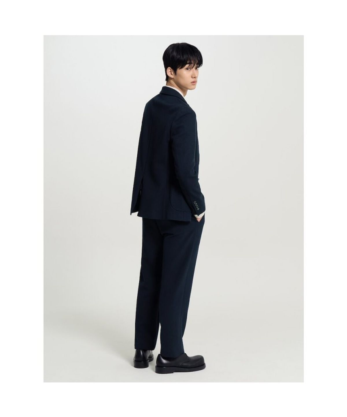 빈폴 멘(BEANPOLE MEN) 소프트 셋업 컴포트핏 슬랙스  네이비