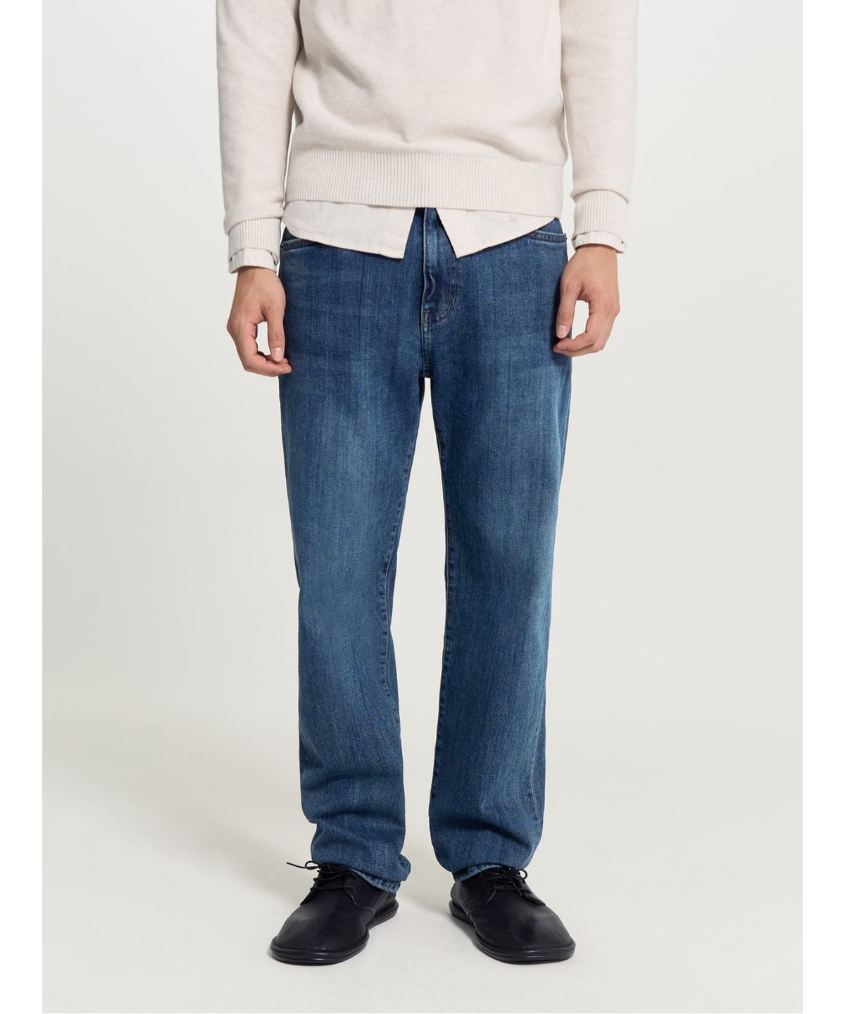 빈폴 멘(BEANPOLE MEN) [Essential] 스탠다드핏 데님 팬츠  네이비