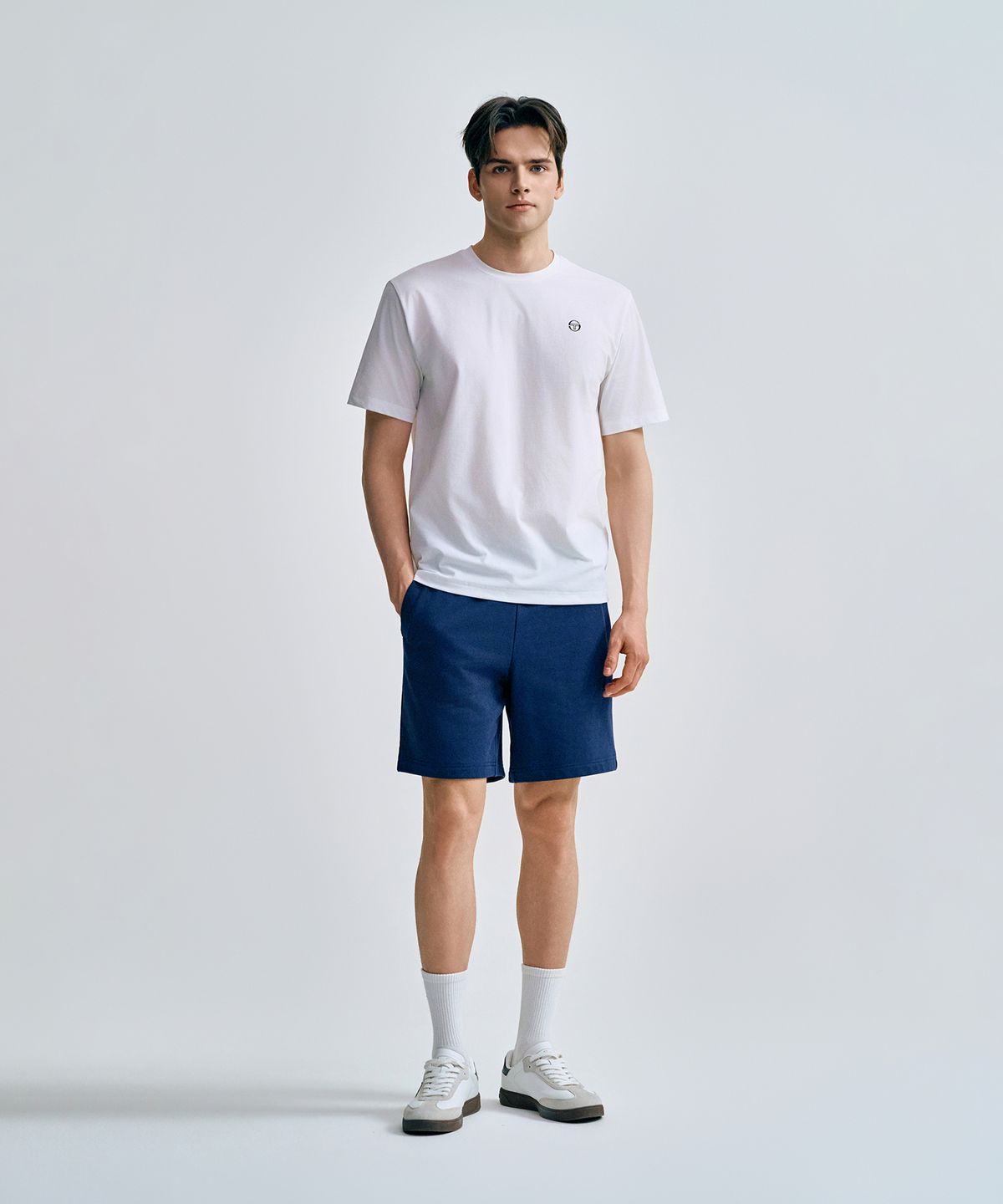 세르지오 타키니(SERGIO TACCHINI) M 쿨매치 반팔 티셔츠 (White)