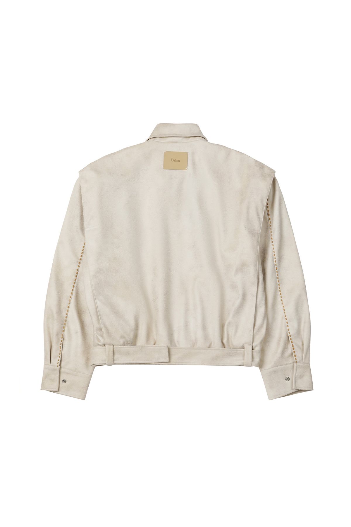 다이닛(DEINET) STITCH BOMBER JUMPER IN IVORY