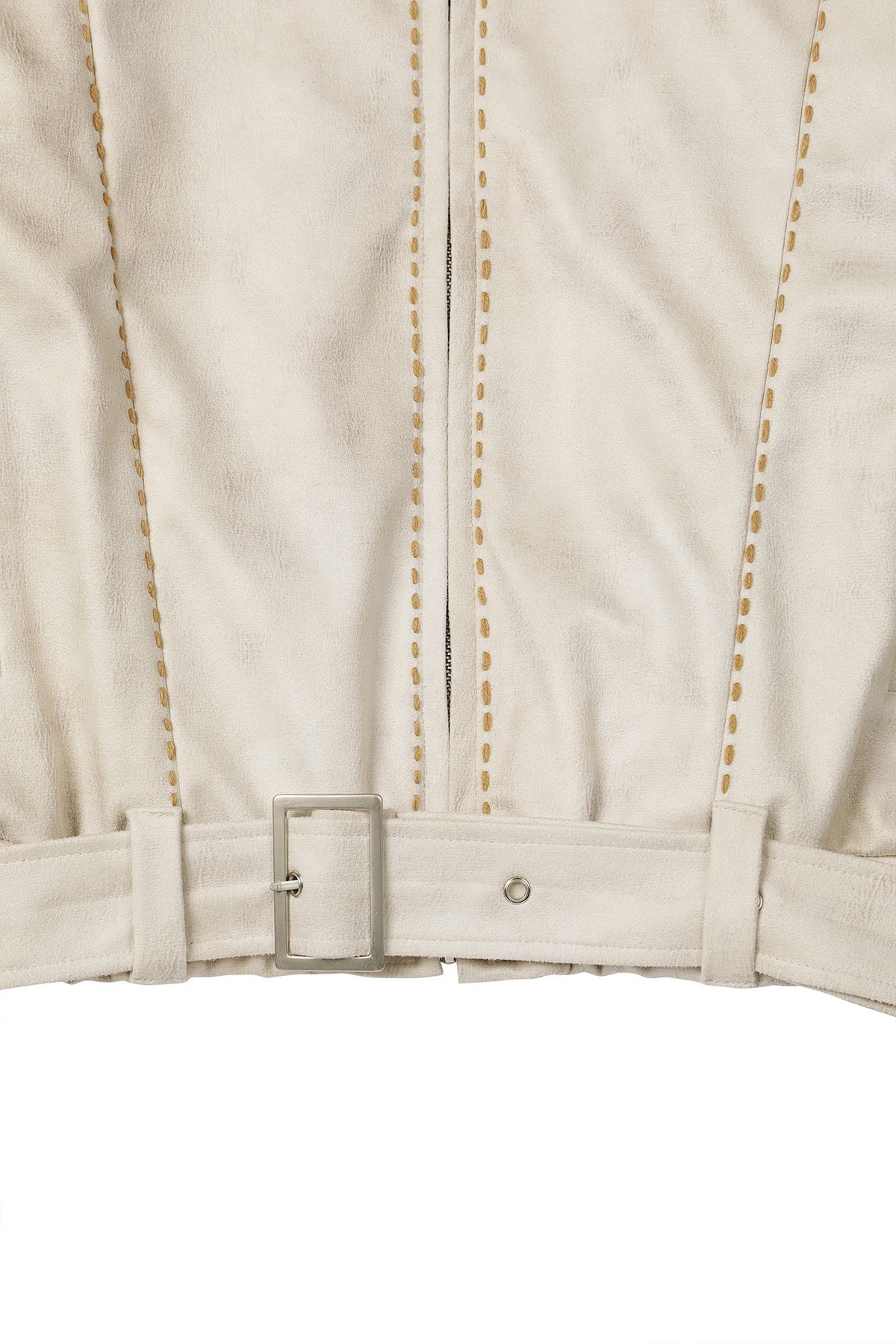 다이닛(DEINET) STITCH BOMBER JUMPER IN IVORY