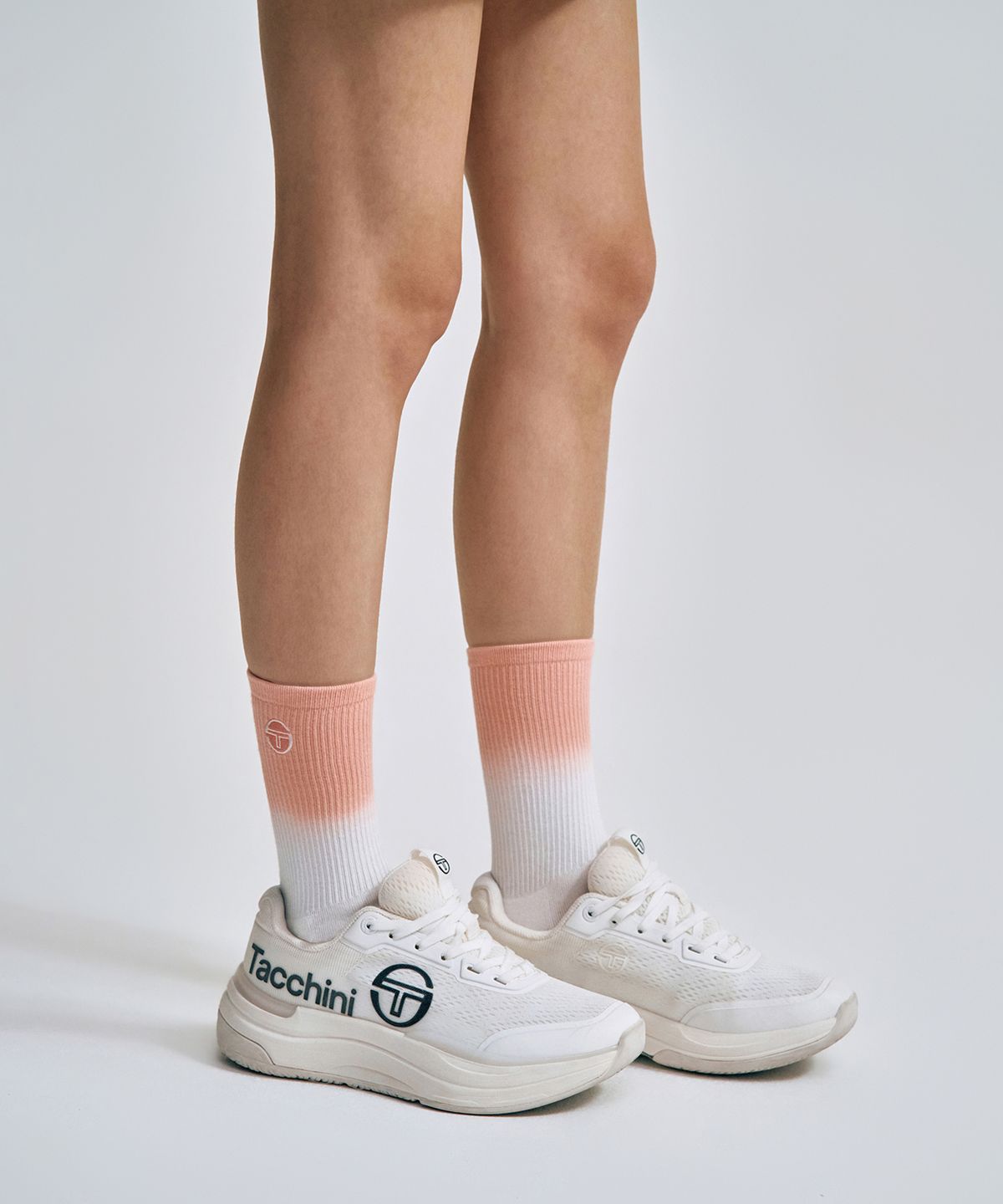 세르지오 타키니(SERGIO TACCHINI) U 그라데이션 크루 삭스 (Pink)
