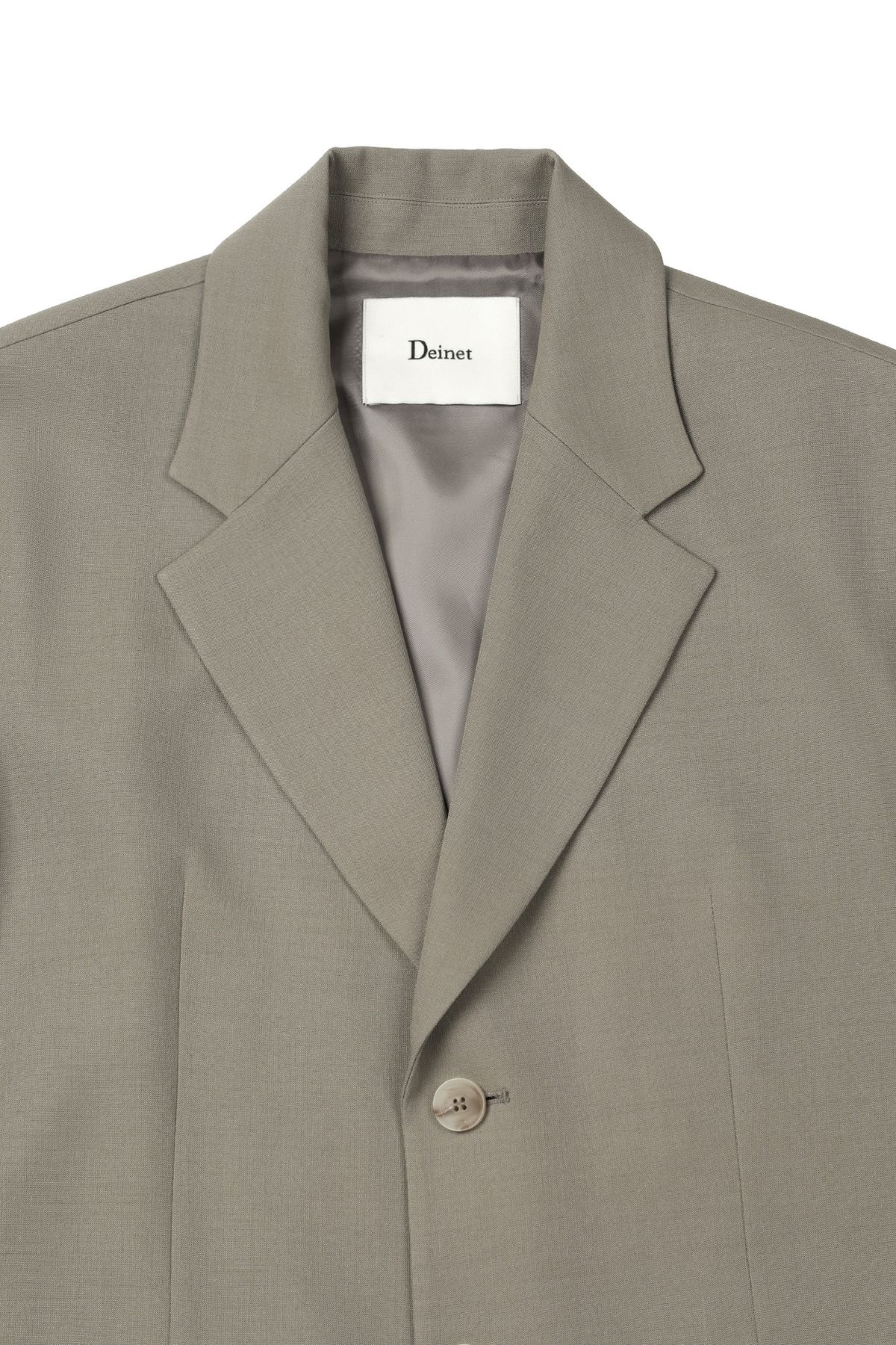 다이닛(DEINET) LOWCUT BLAZER IN KHAKI BEIGE