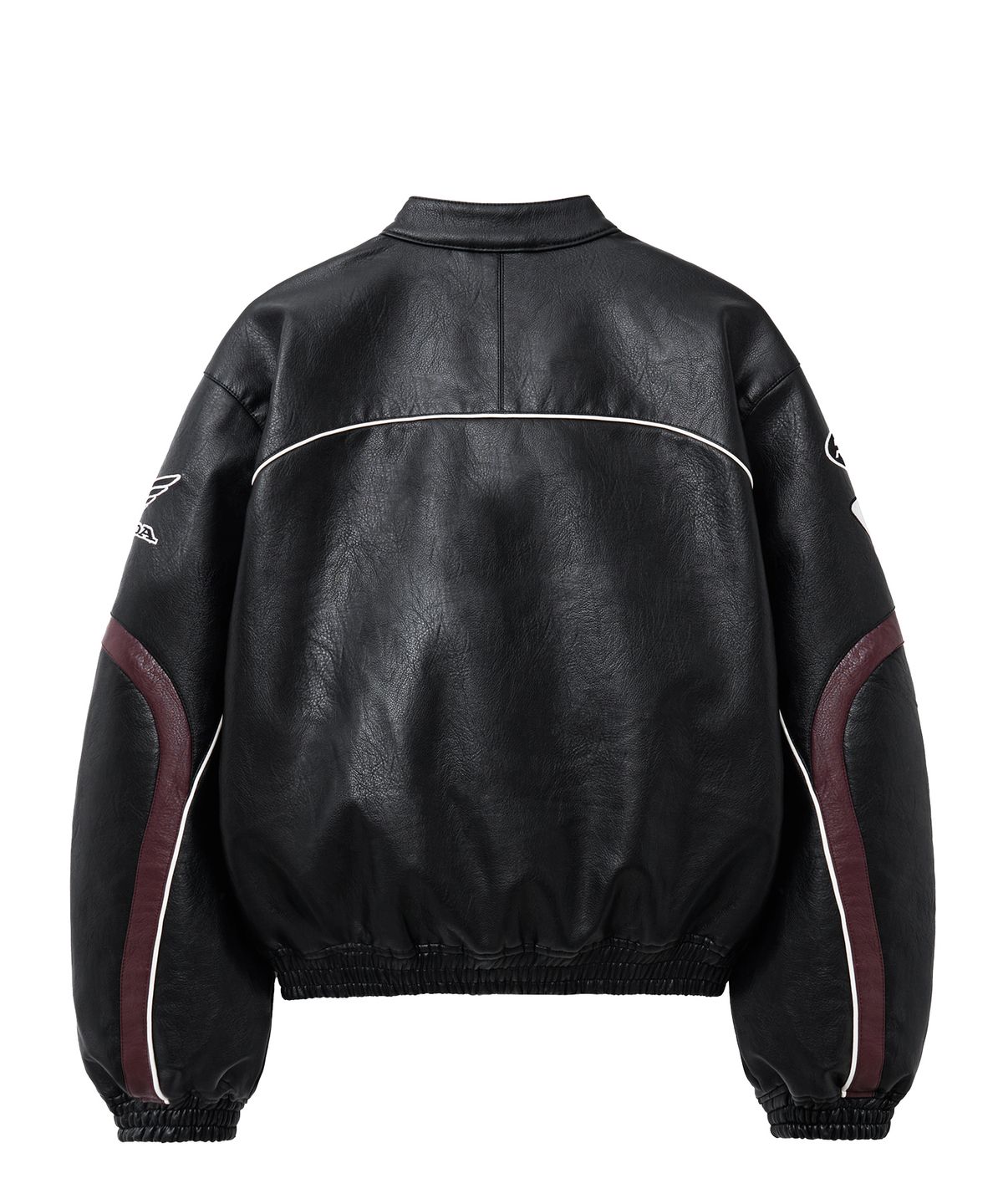 핍스 모터사이클(PHYPS MOTORCYCLE) Engineered Leather Racing Jacket Black