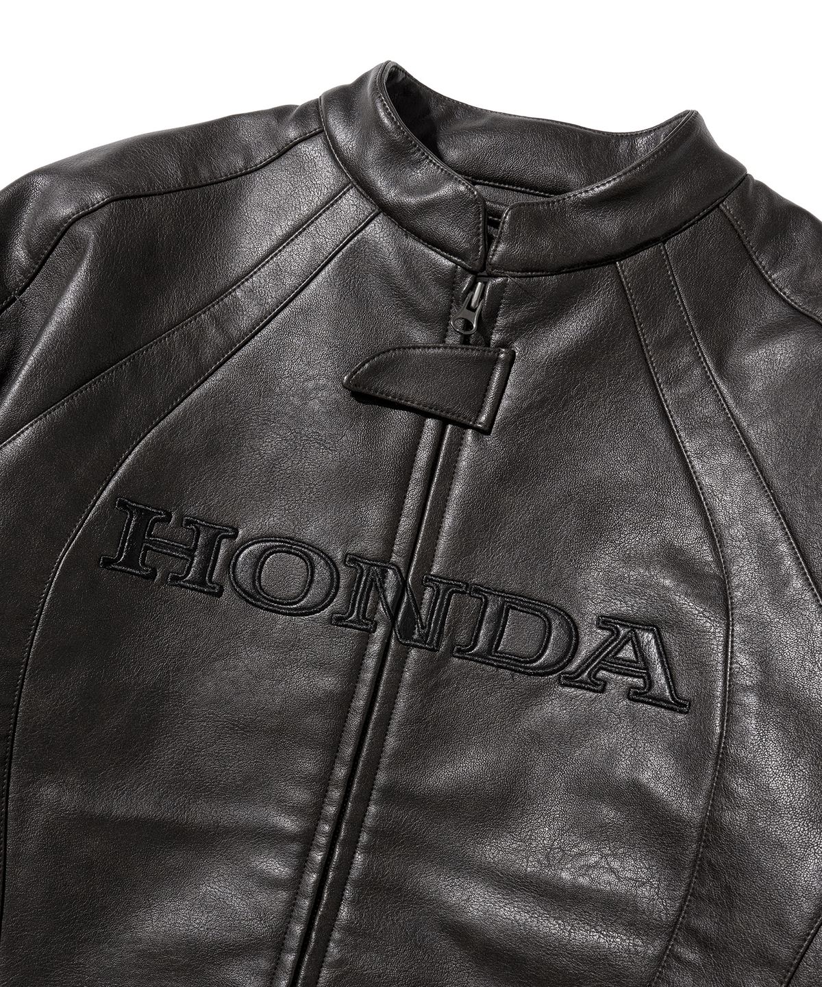 핍스 모터사이클(PHYPS MOTORCYCLE) Engineered Leather Original Motorcycle Jacket Black