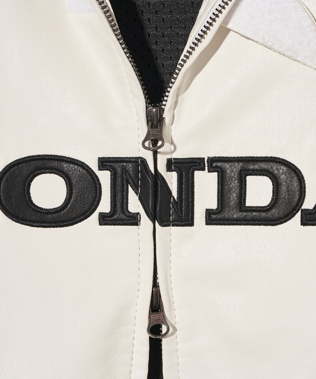 핍스 모터사이클(PHYPS MOTORCYCLE) Engineered Leather Original Motorcycle Jacket White