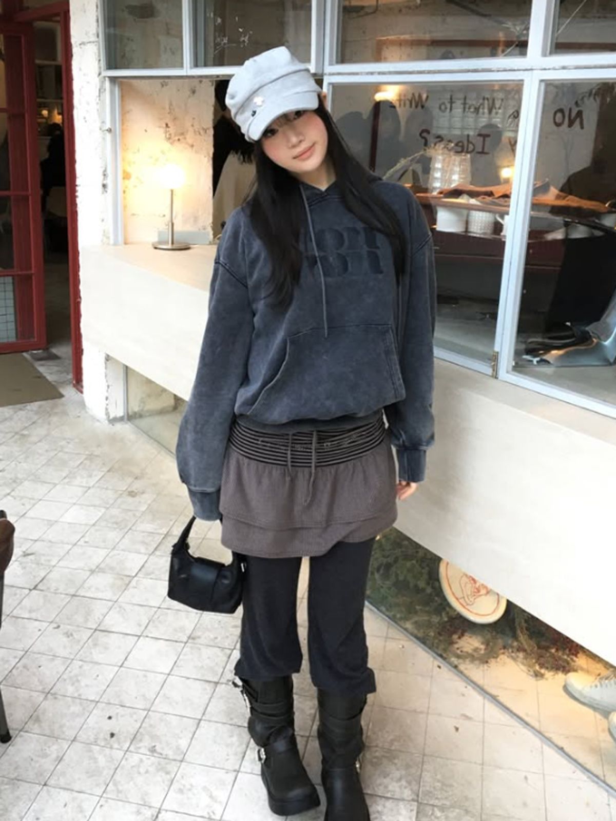 샐볼(SALBOL) PETIT APPEL BAG [BLACK]