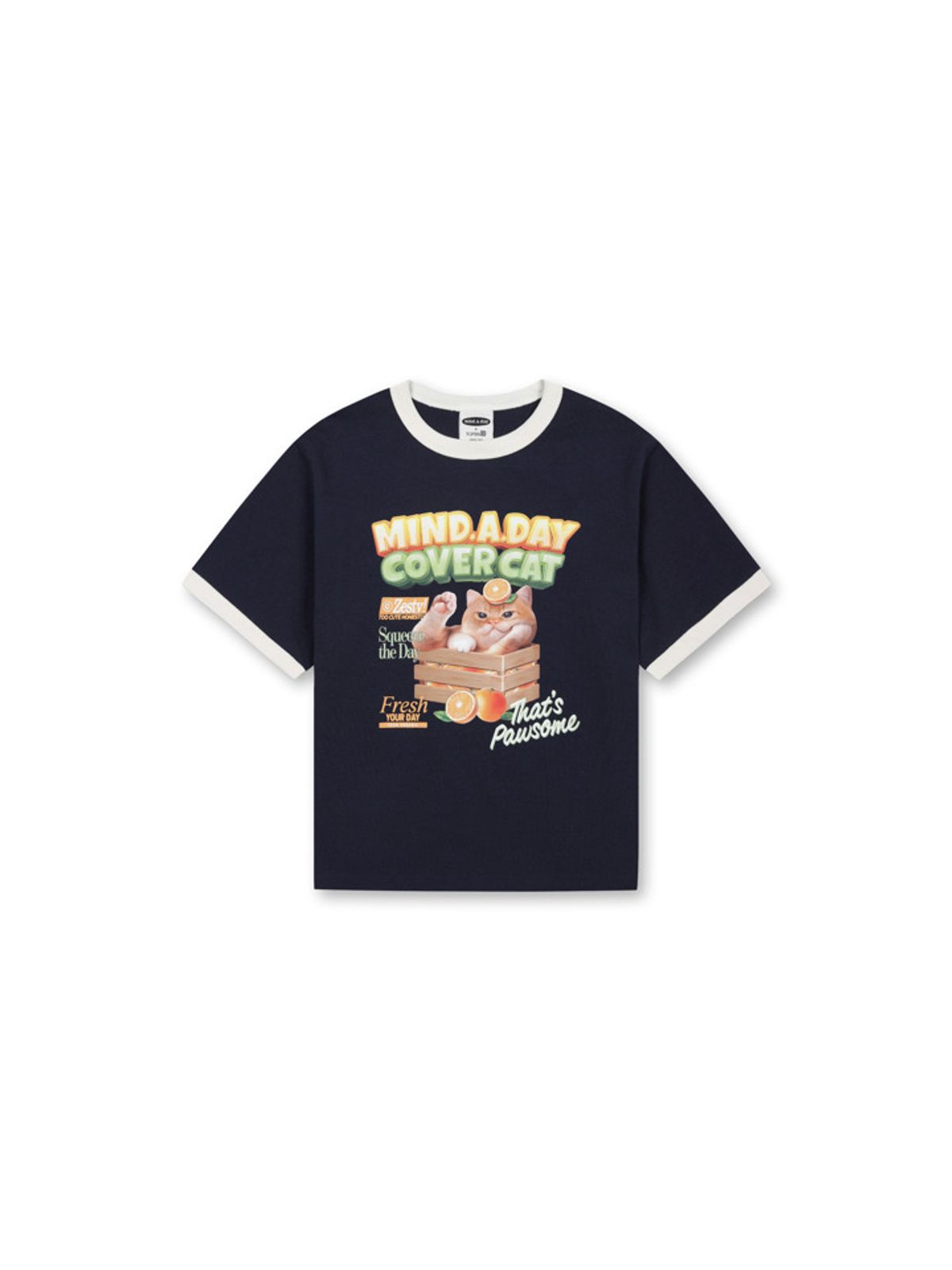 탑텐 키즈(TOPTEN KIDS) 공용커버캣 코튼 크루넥 T_MKG2TS3807