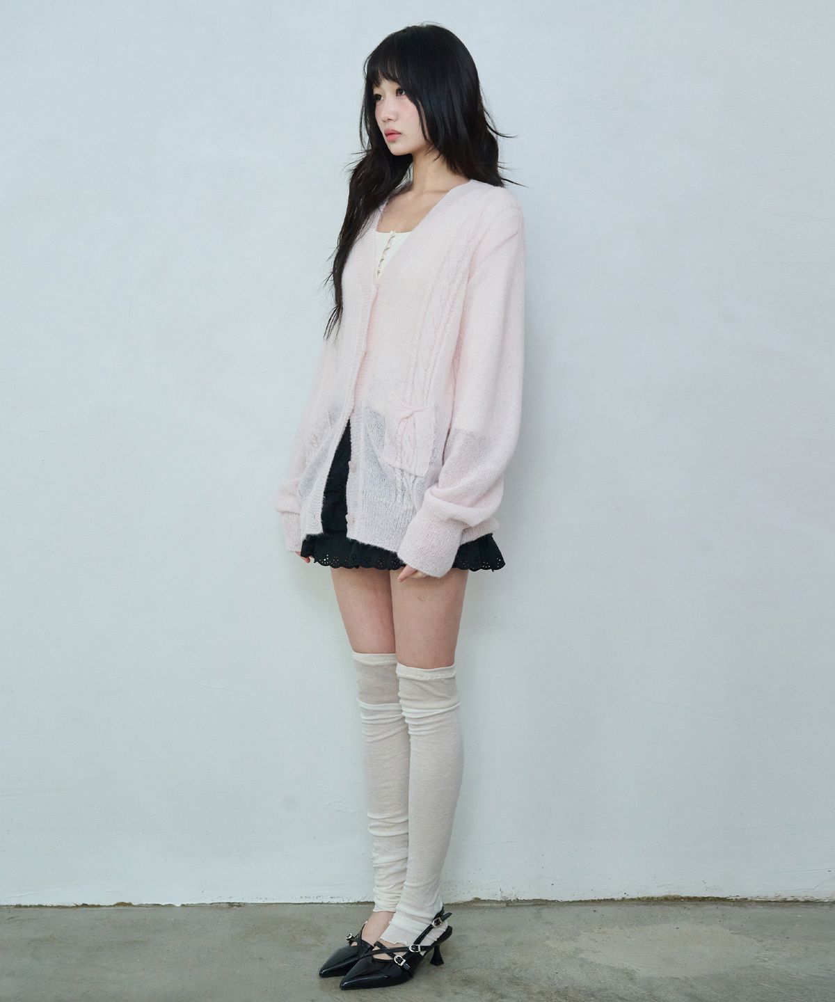 레이즈미야(REISE MIYA) 에리 소프트 가디건 [BABY PINK]