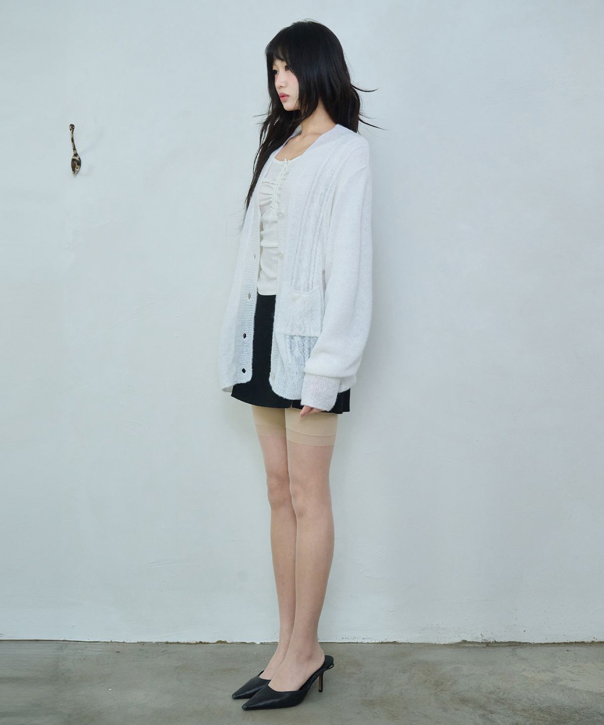 레이즈미야(REISE MIYA) 에리 소프트 가디건 [WHITE]