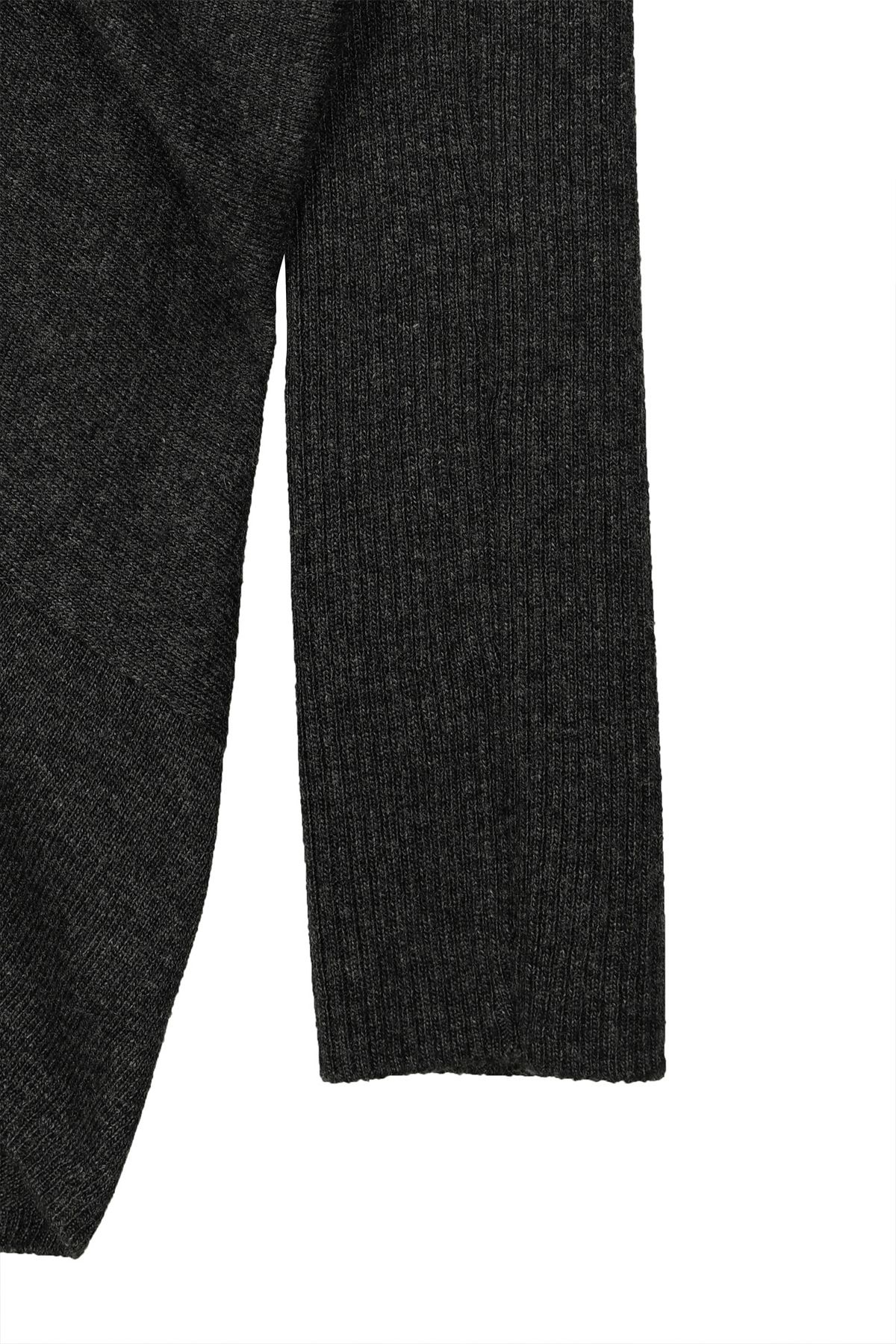 다이닛(DEINET) FLUID KNIT DRAPE CARDIGAN IN CHARCOAL