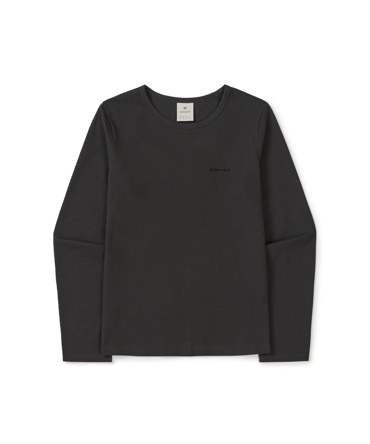 스노우피크 어패럴(SNOWPEAK APPAREL) 골지 여성 긴팔 티셔츠 (S26SWFTL39) Charcoal