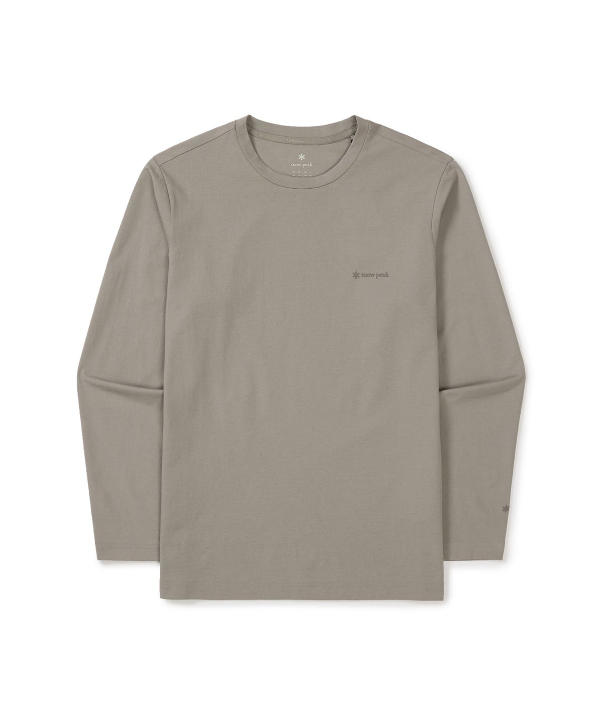 스노우피크 어패럴(SNOWPEAK APPAREL) 퀵드라이 프라임플렉스 긴팔 티셔츠 (S26SMTTL20) Fog Gray