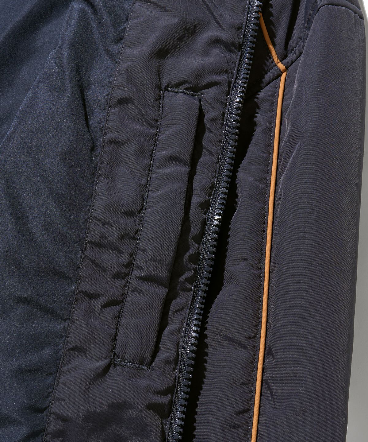 핍스 모터사이클(PHYPS MOTORCYCLE) Nylon Racing Blouson Jacket Navy