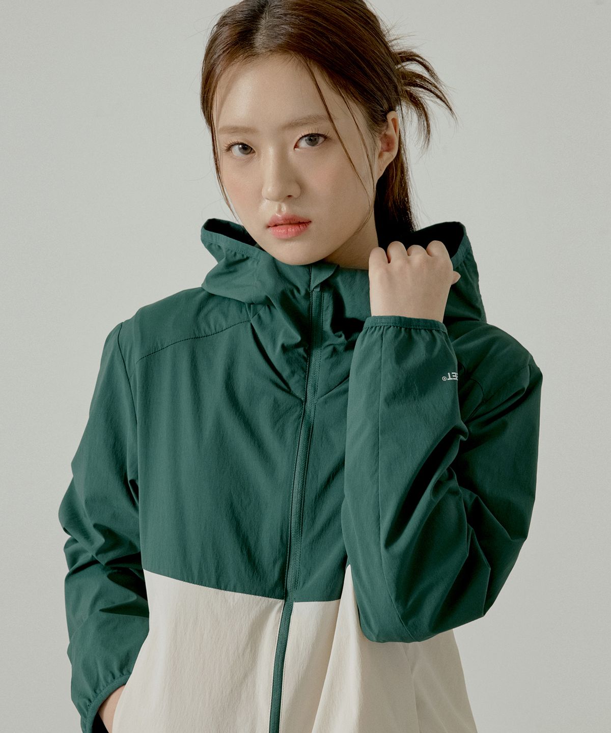 하이퍼리트(HYPERREET) 남녀공용 하일론 액티브 윈드자켓 바람막이 [필드그린]_HG2JP010