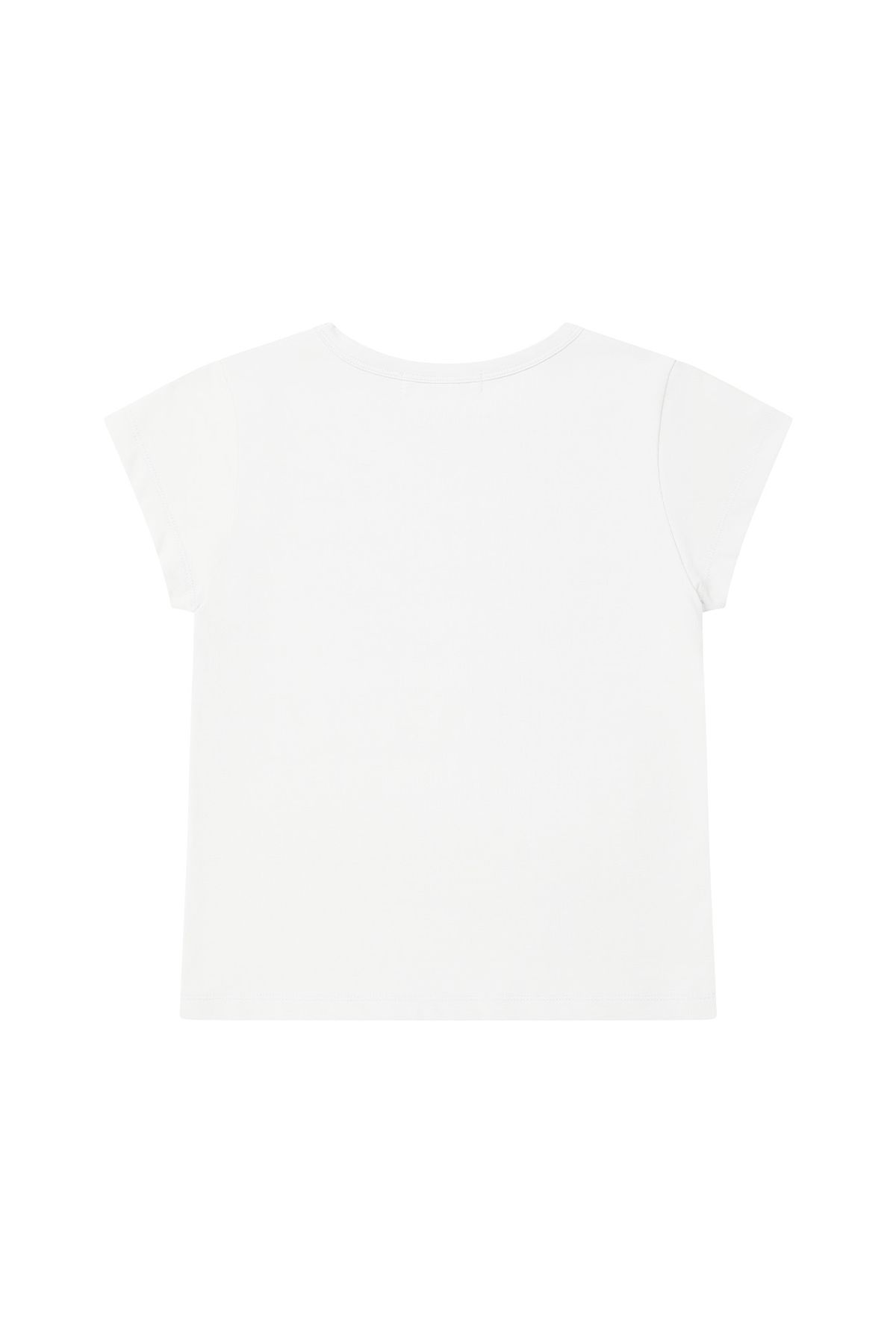 다이닛(DEINET) STAR STUD CROP T SHIRT IN WHITE