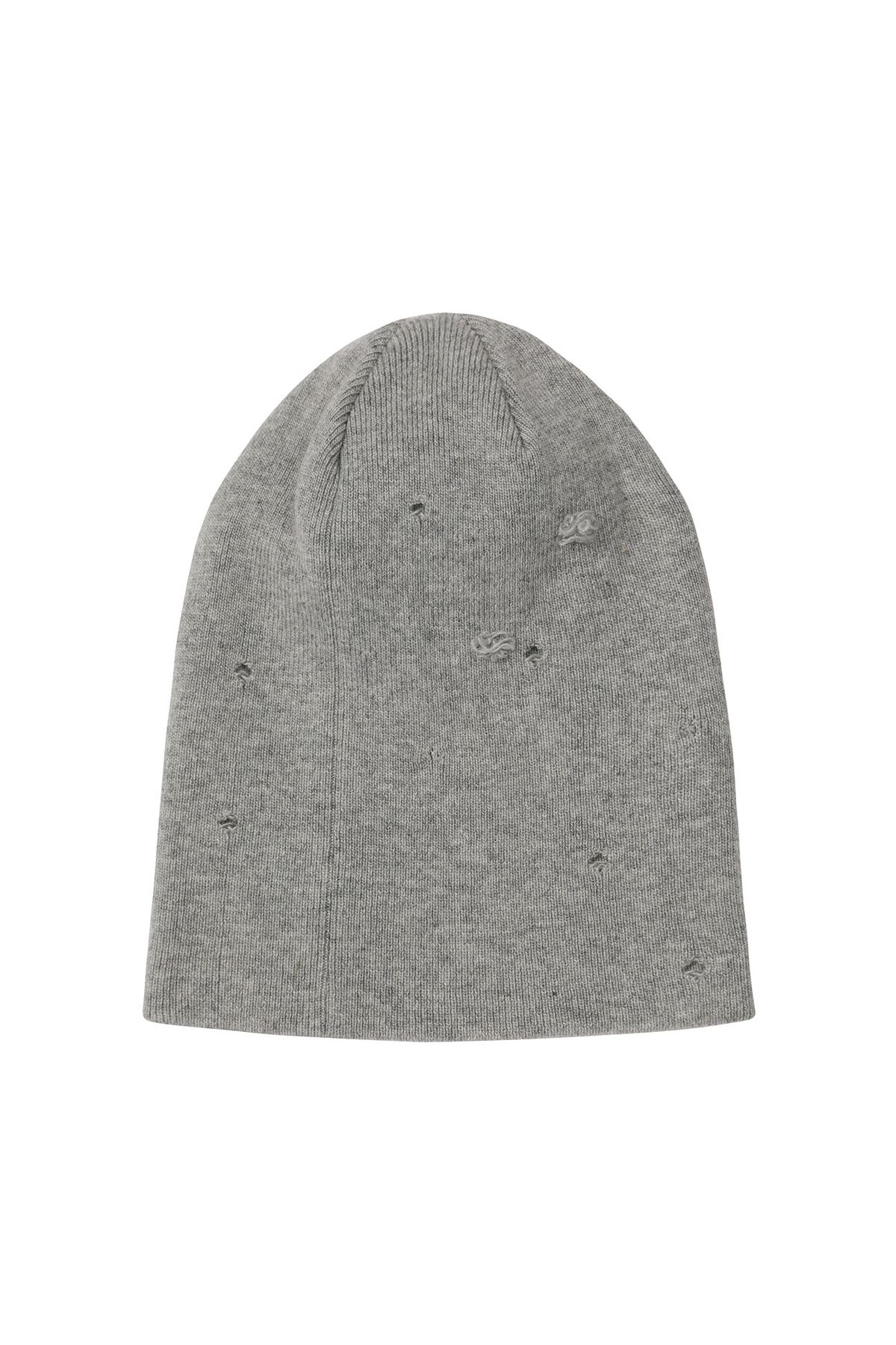 다이닛(DEINET) VINTAGE BUTTON BEANIE IN GREY