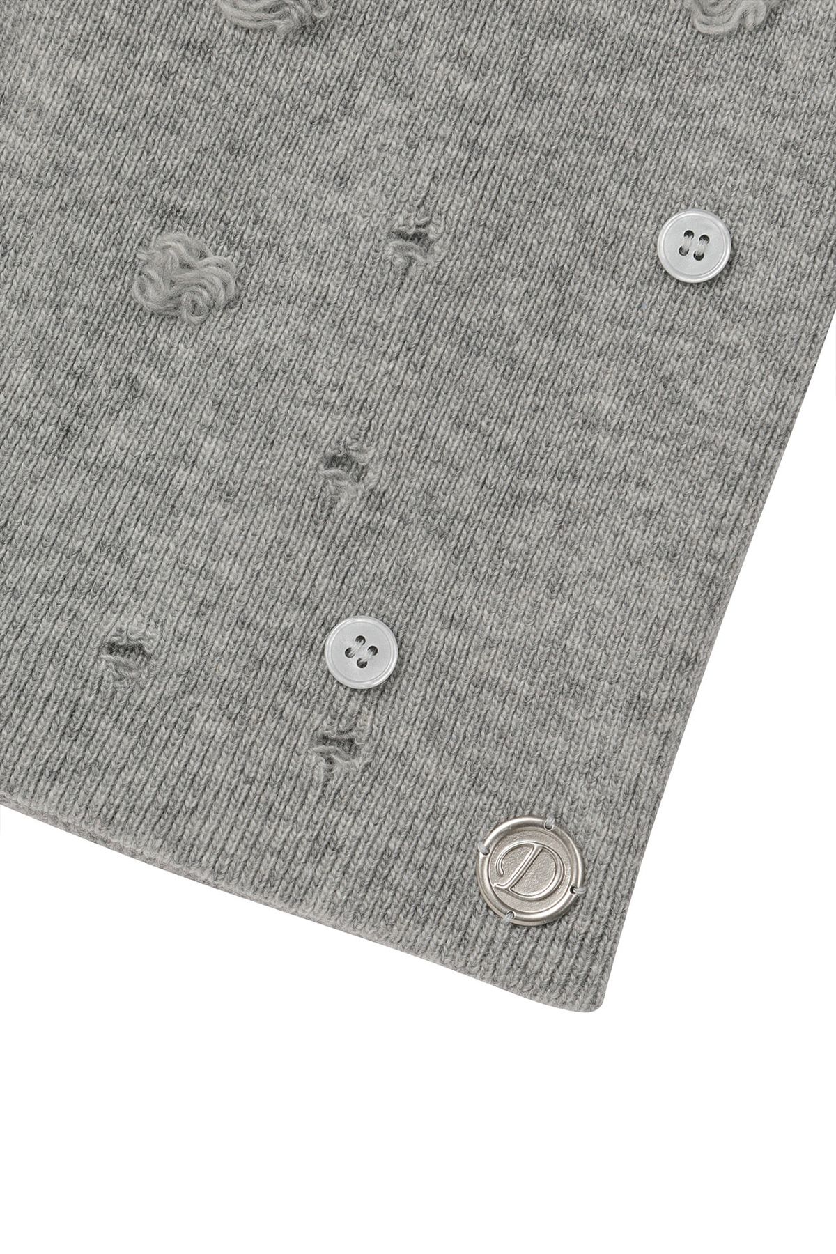 다이닛(DEINET) VINTAGE BUTTON BEANIE IN GREY