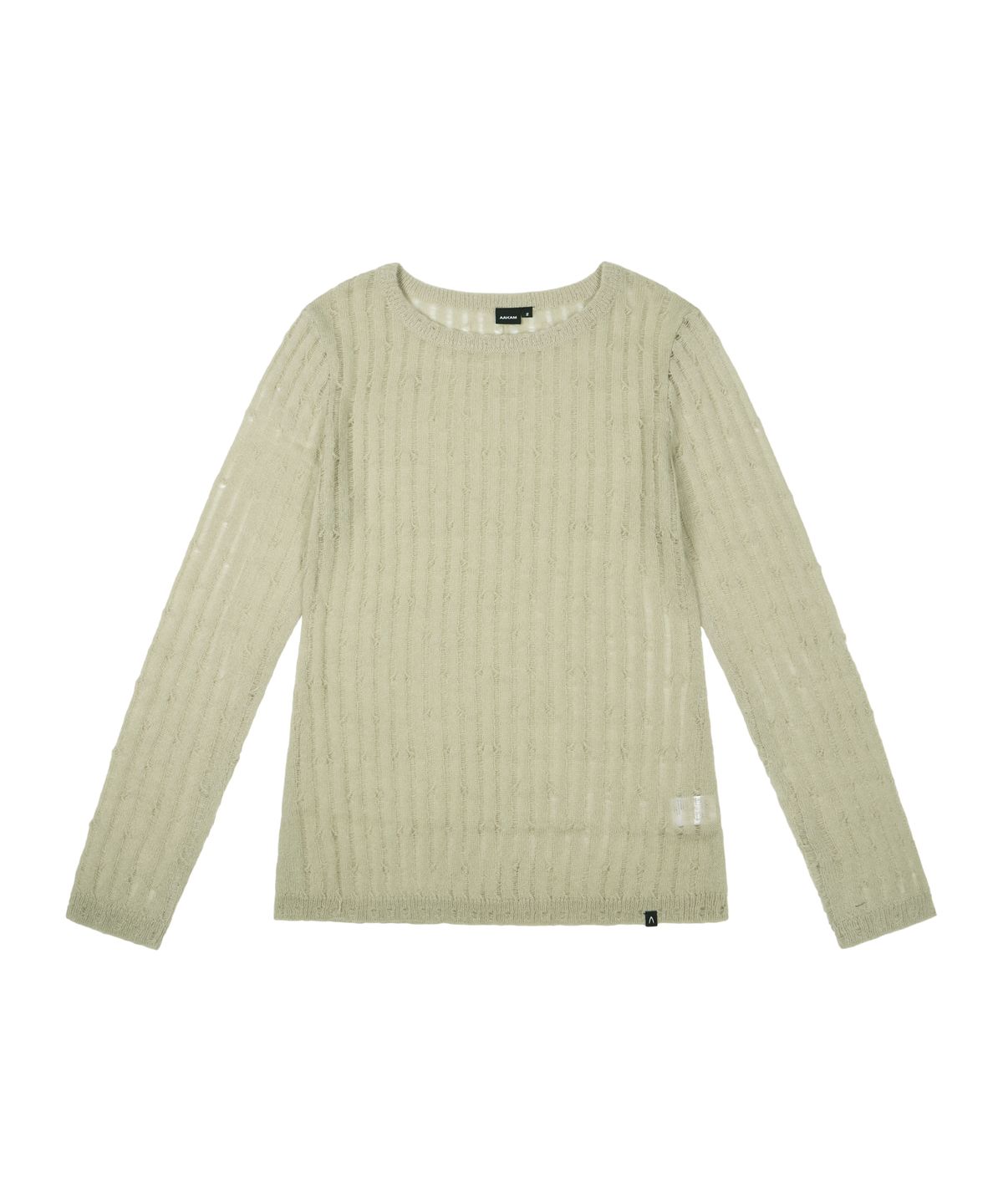 아캄(AAKAM) Layered V-Neck Knit (Ivory)