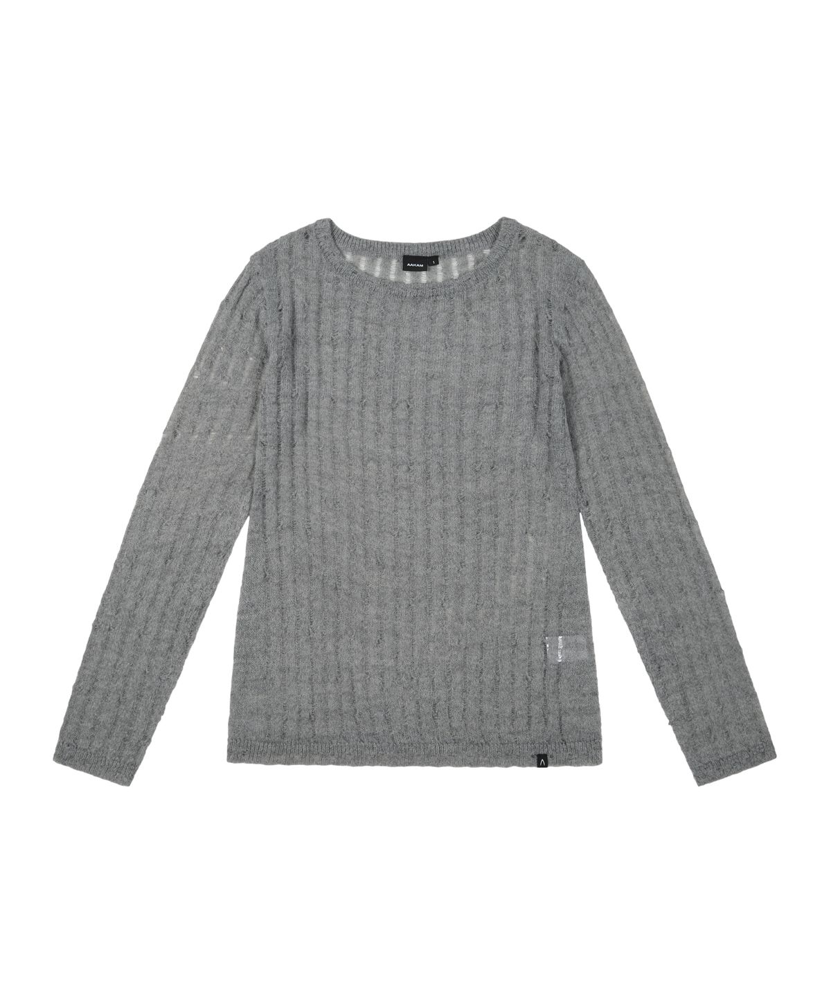 아캄(AAKAM) Layered V-Neck Knit (Black)