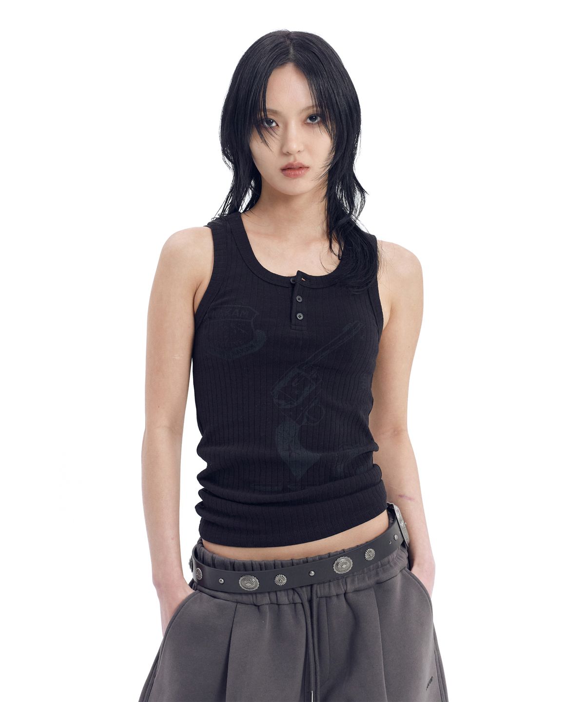 아캄(AAKAM) Pistol Sleeveless (Black)