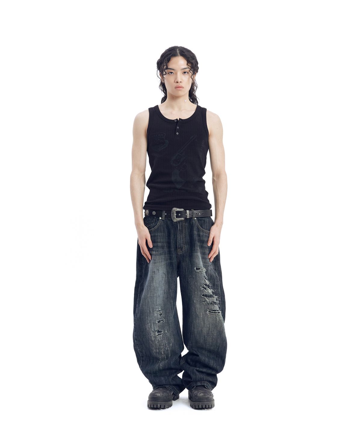 아캄(AAKAM) Pistol Sleeveless (Black)