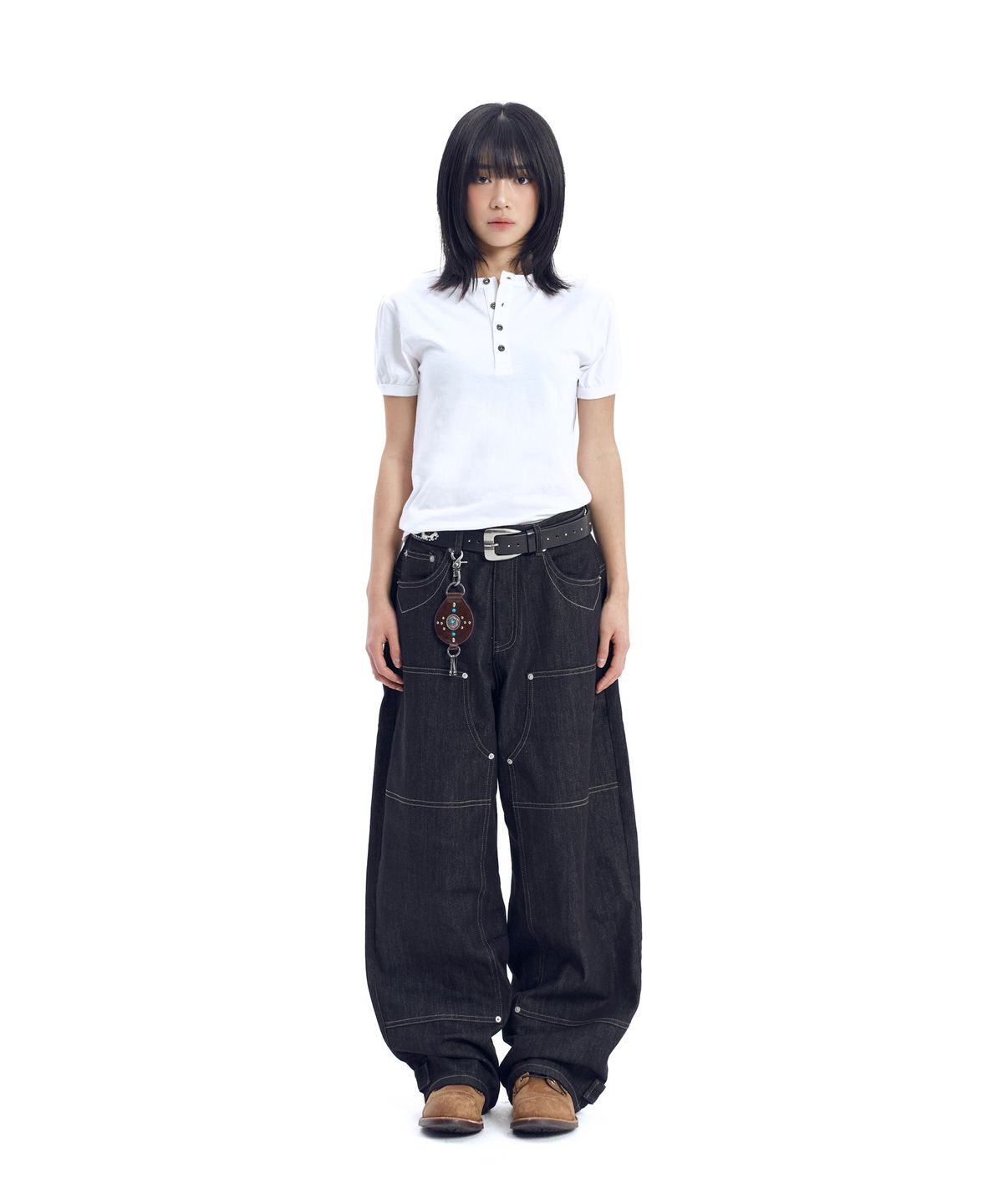 아캄(AAKAM) Boots Ringer Top (White)