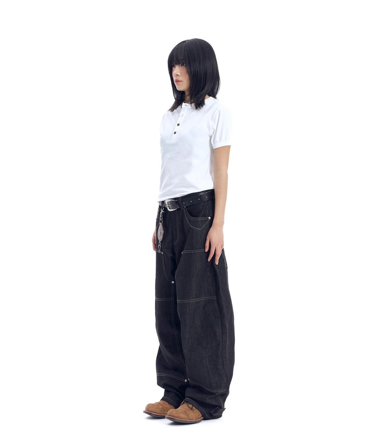아캄(AAKAM) Boots Ringer Top (White)