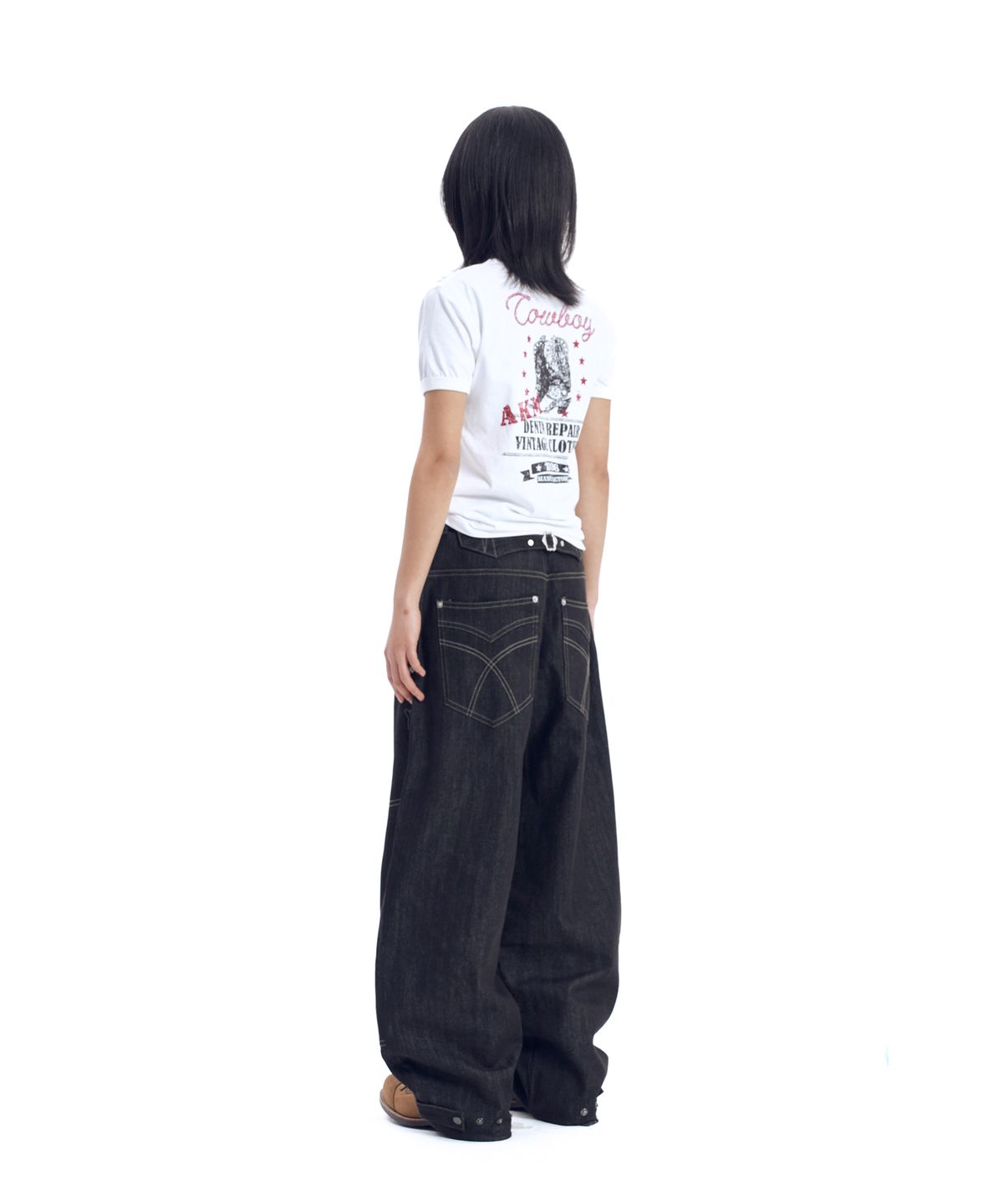 아캄(AAKAM) Boots Ringer Top (White)