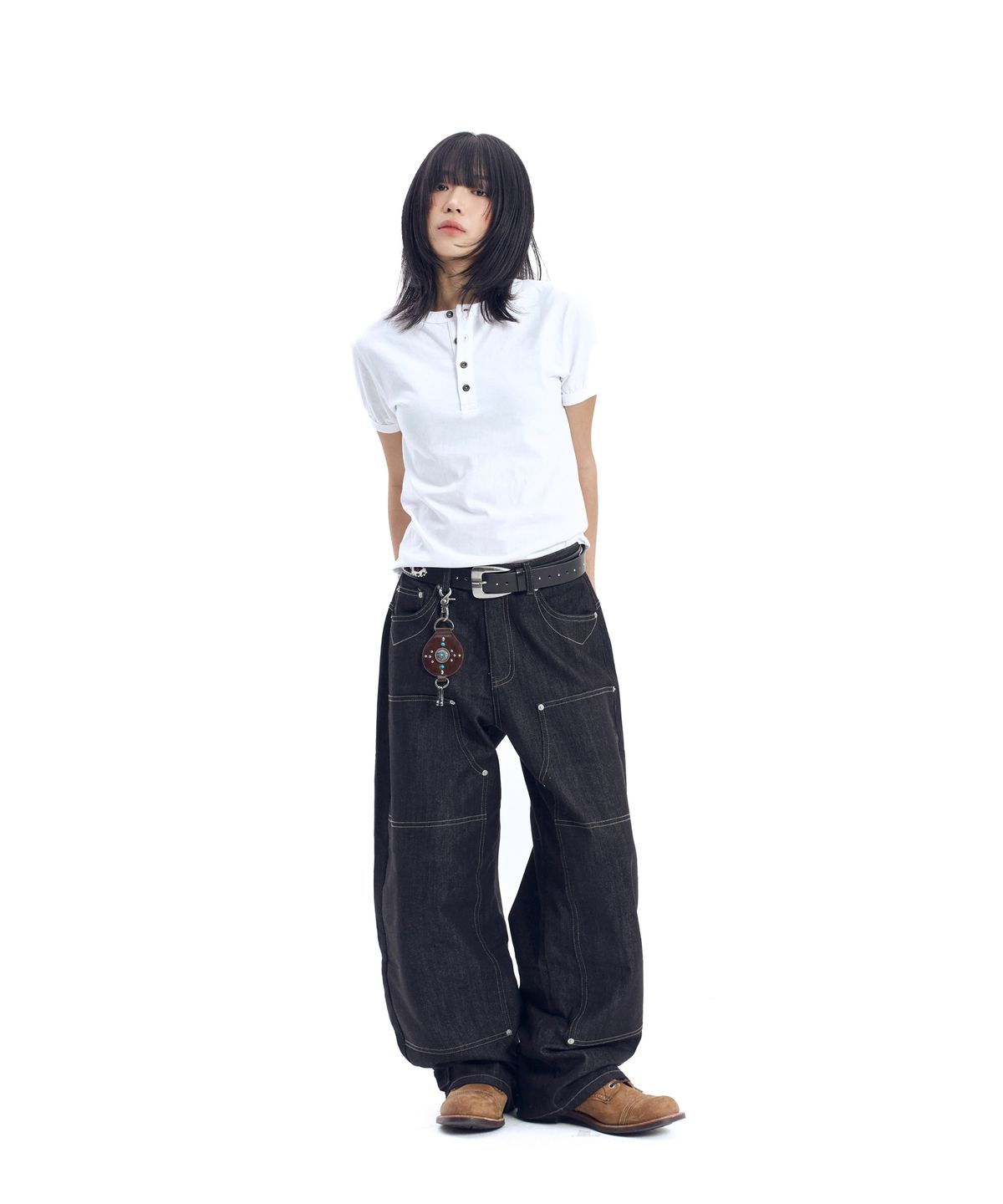 아캄(AAKAM) Boots Ringer Top (White)