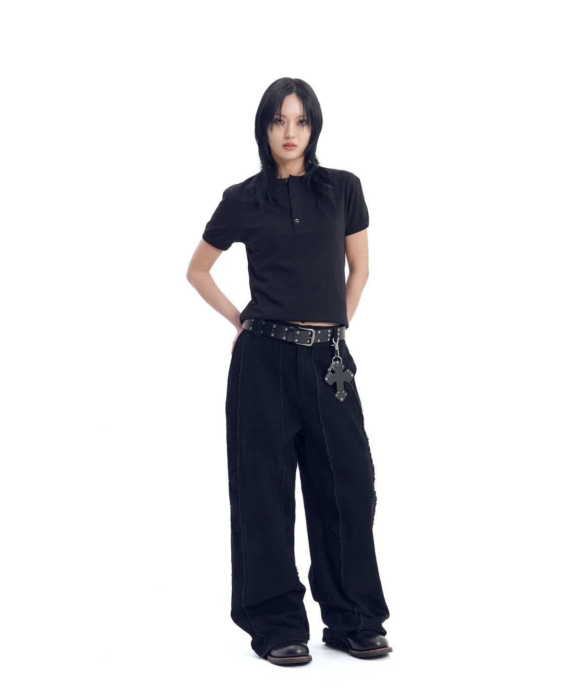 아캄(AAKAM) Boots Ringer Top (Black)