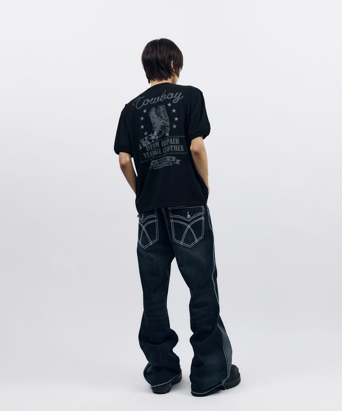 아캄(AAKAM) Boots Ringer Top (Black)