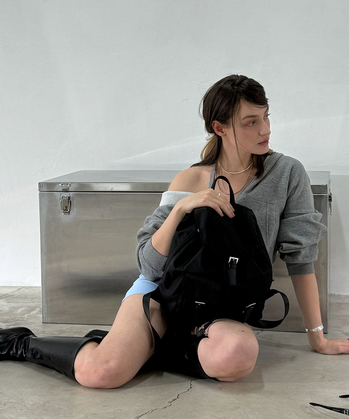 샐볼(SALBOL) SLICK BACKPACK [BLACK]