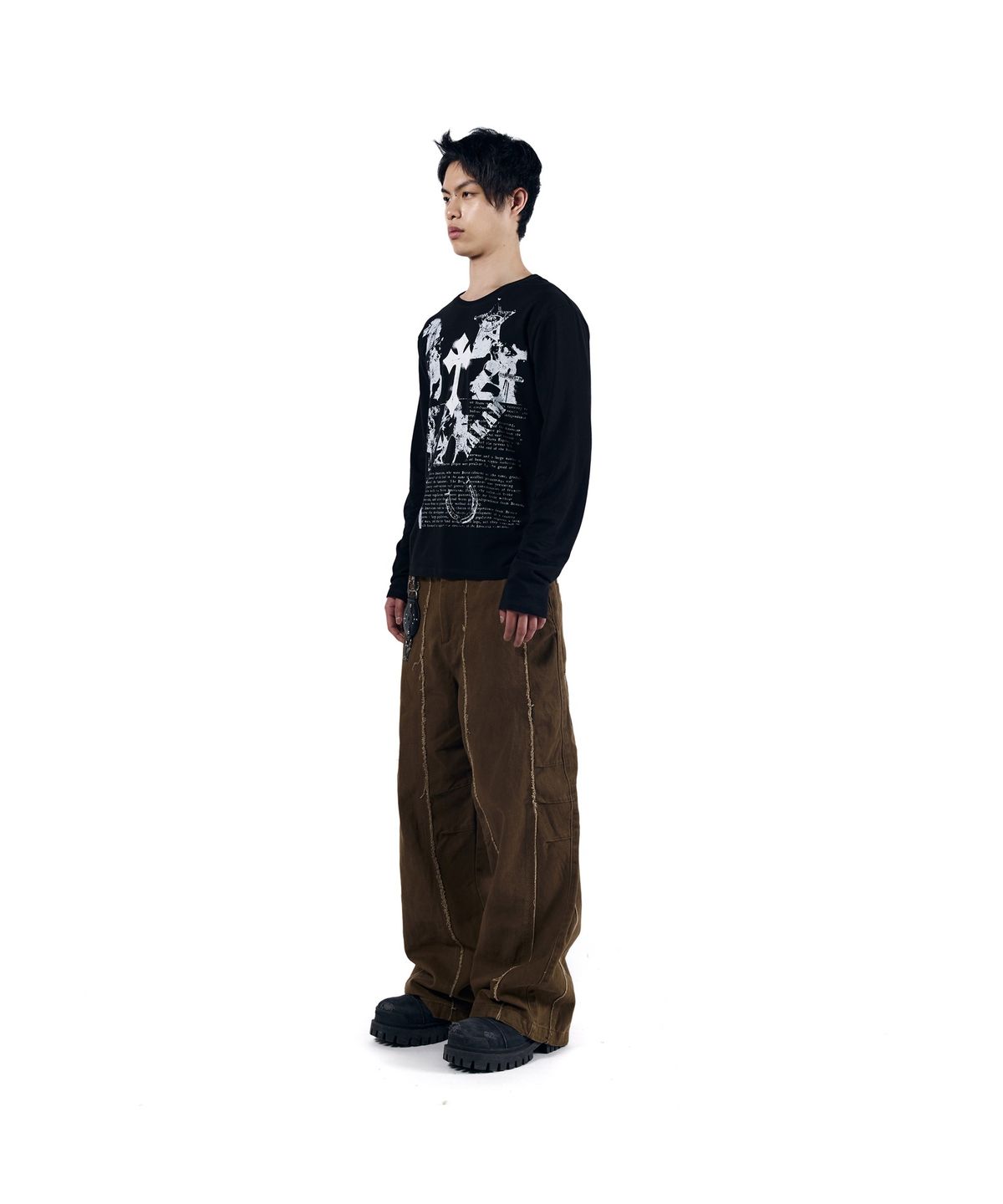 아캄(AAKAM) Cross Paper Long Sleeve (Black)