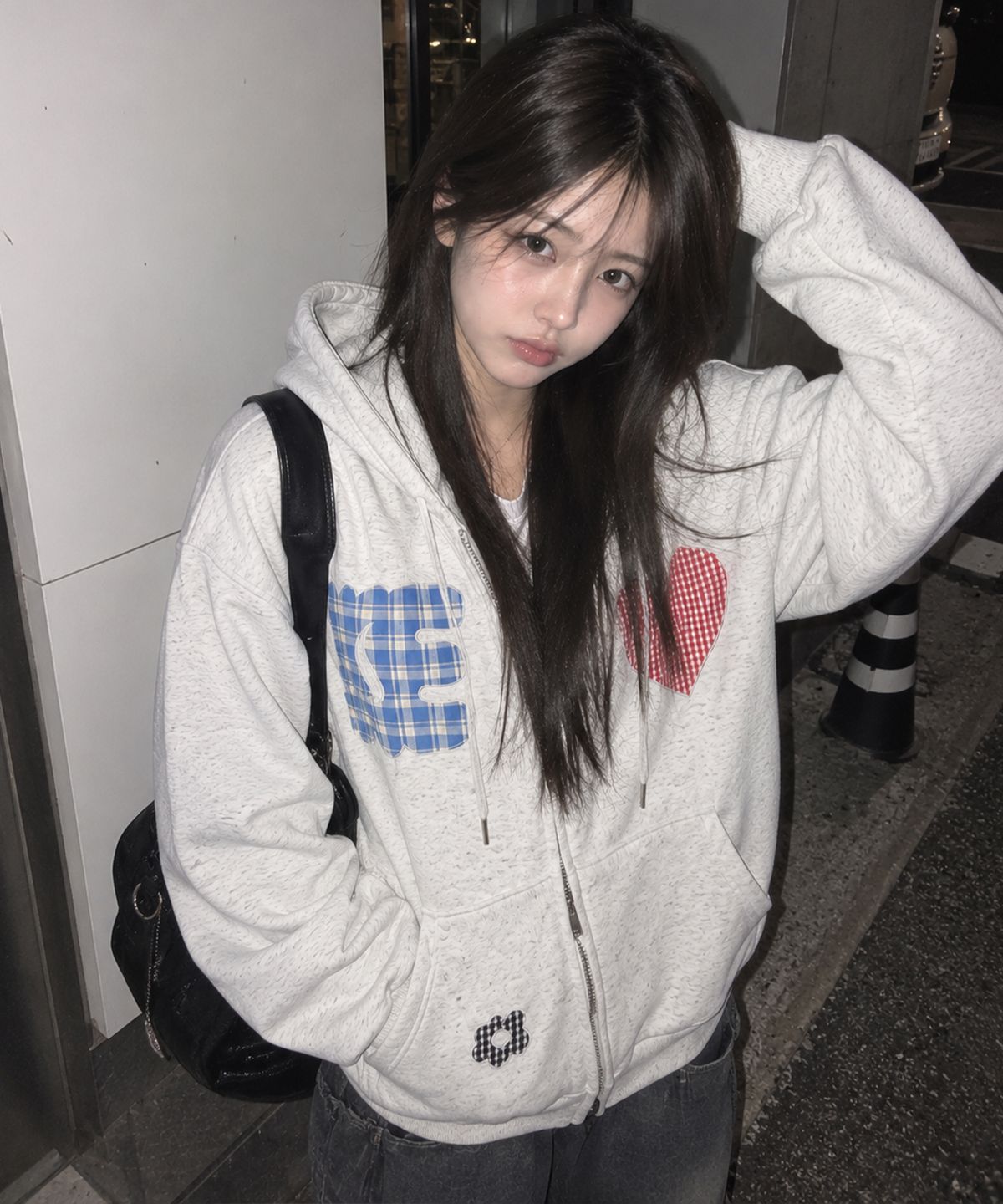 케이케이이이이(KKEEE) 와펜 코지 투웨이 후드집업(2color)