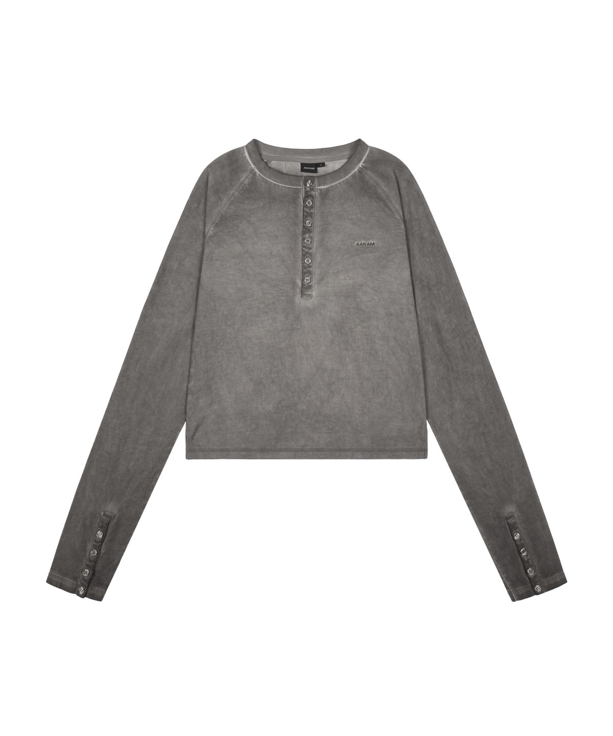 아캄(AAKAM) Dust Henry Neck Long Sleeve (Gray)
