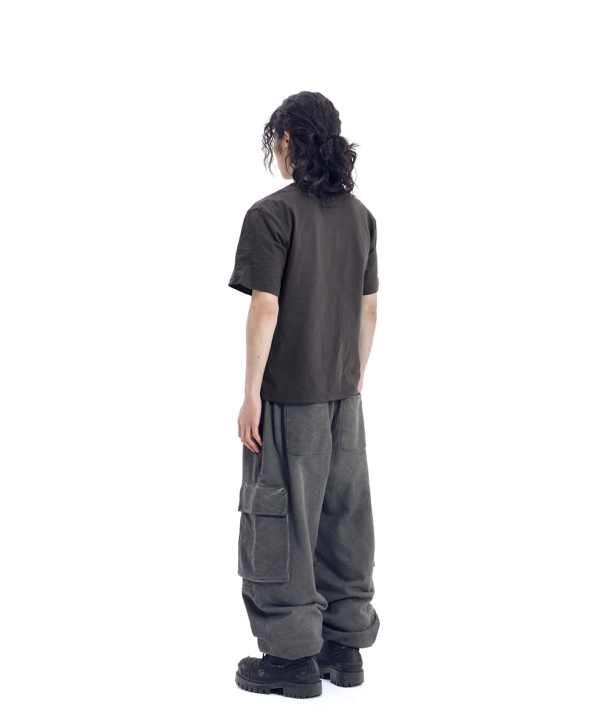 아캄(AAKAM) Annie Half Top (Dark Gray)