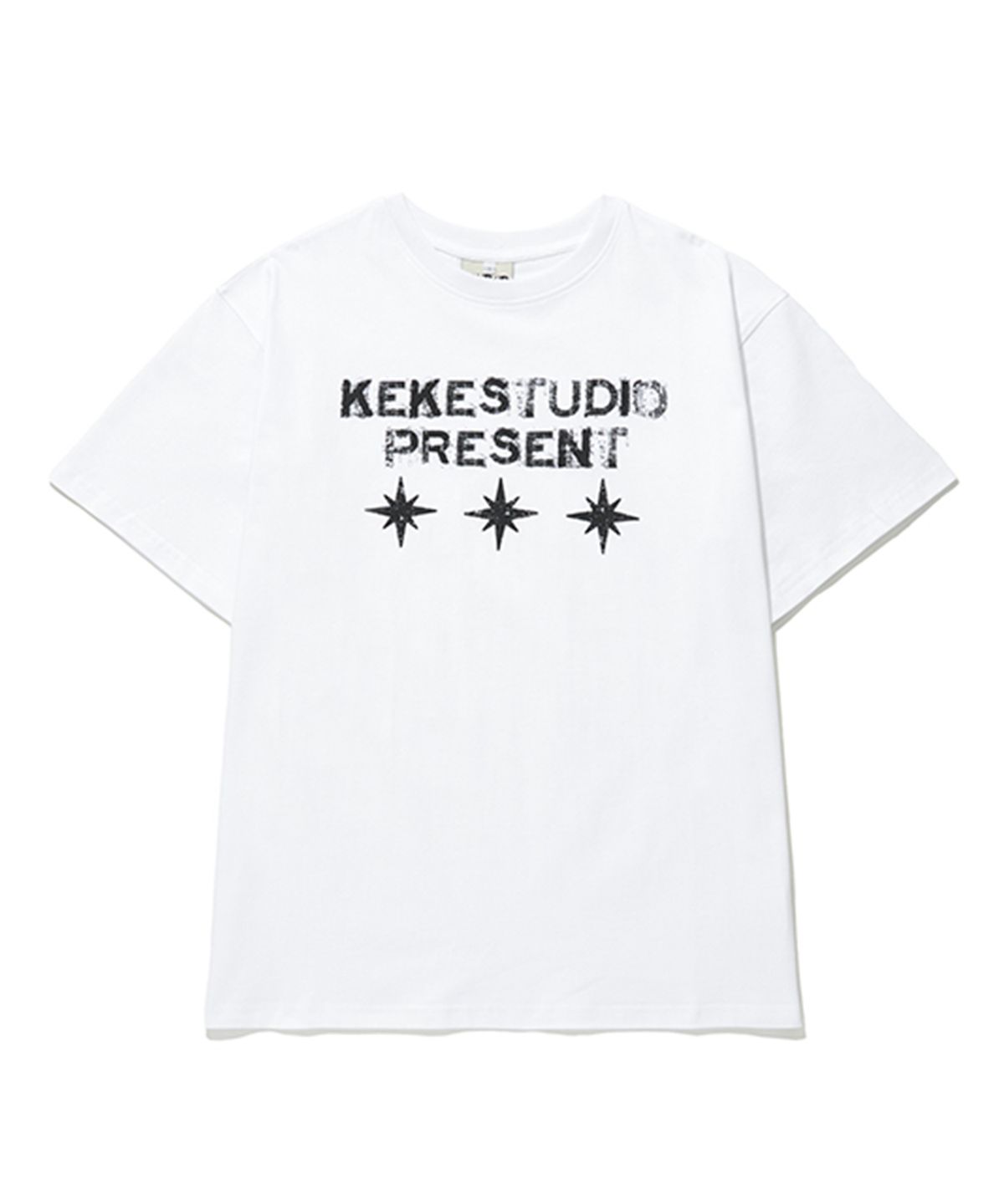 케이케이이이이(KKEEE) 쓰리 스타 오버핏 반팔티(2color)