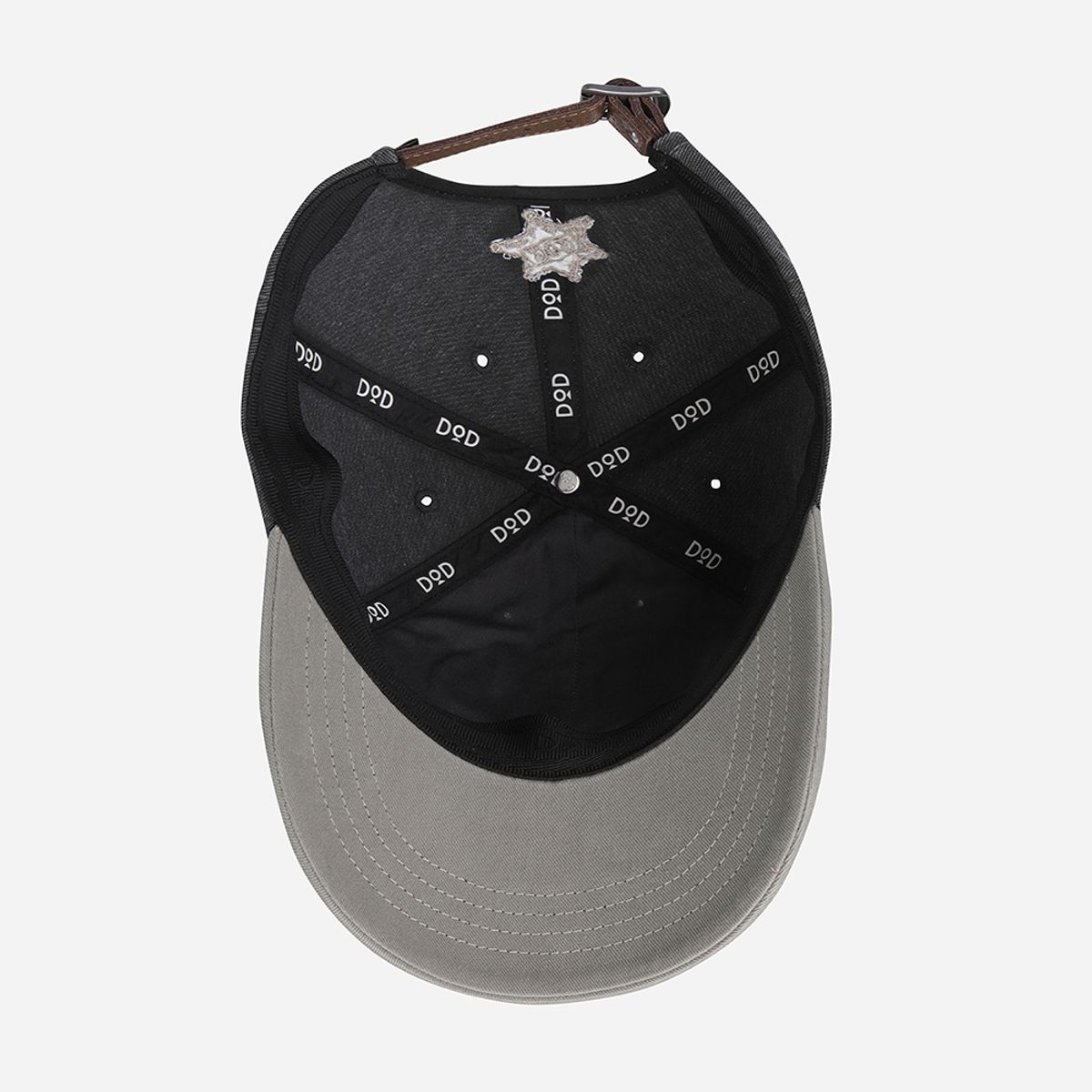 디오디(DOD) 워크코튼 배색캡(CHARCOAL GREY)