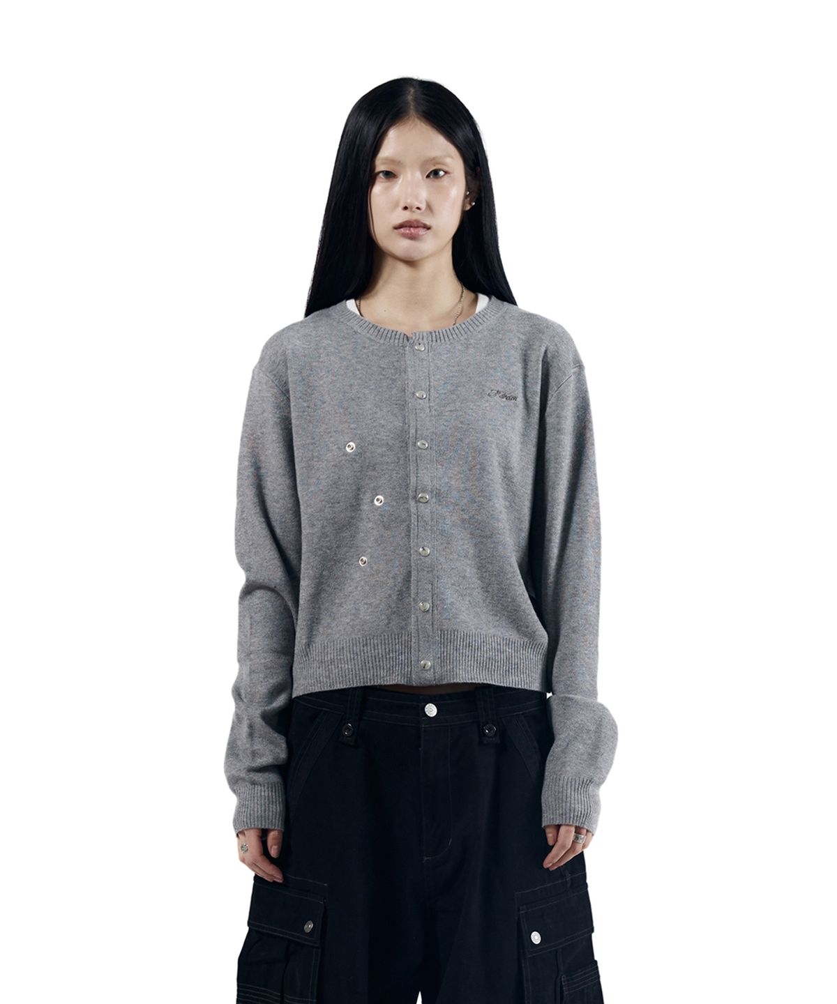 아캄(AAKAM) Granny Moddable Cardigan (Gray)