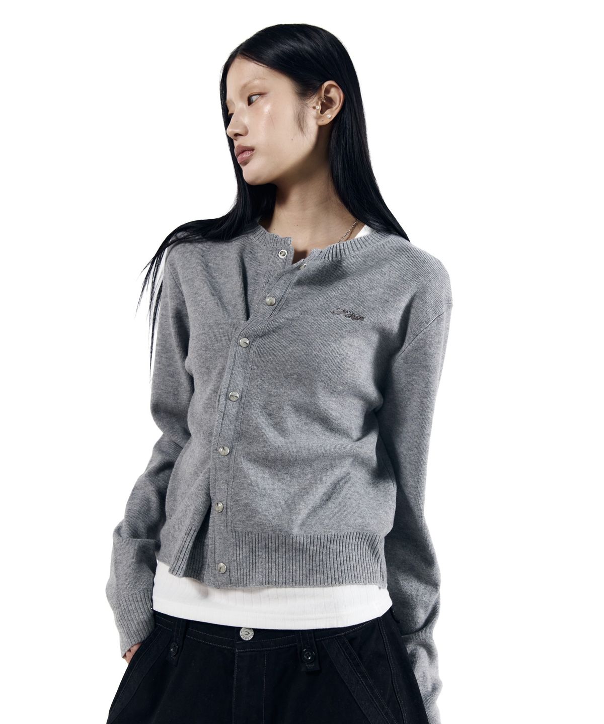 아캄(AAKAM) Granny Moddable Cardigan (Gray)