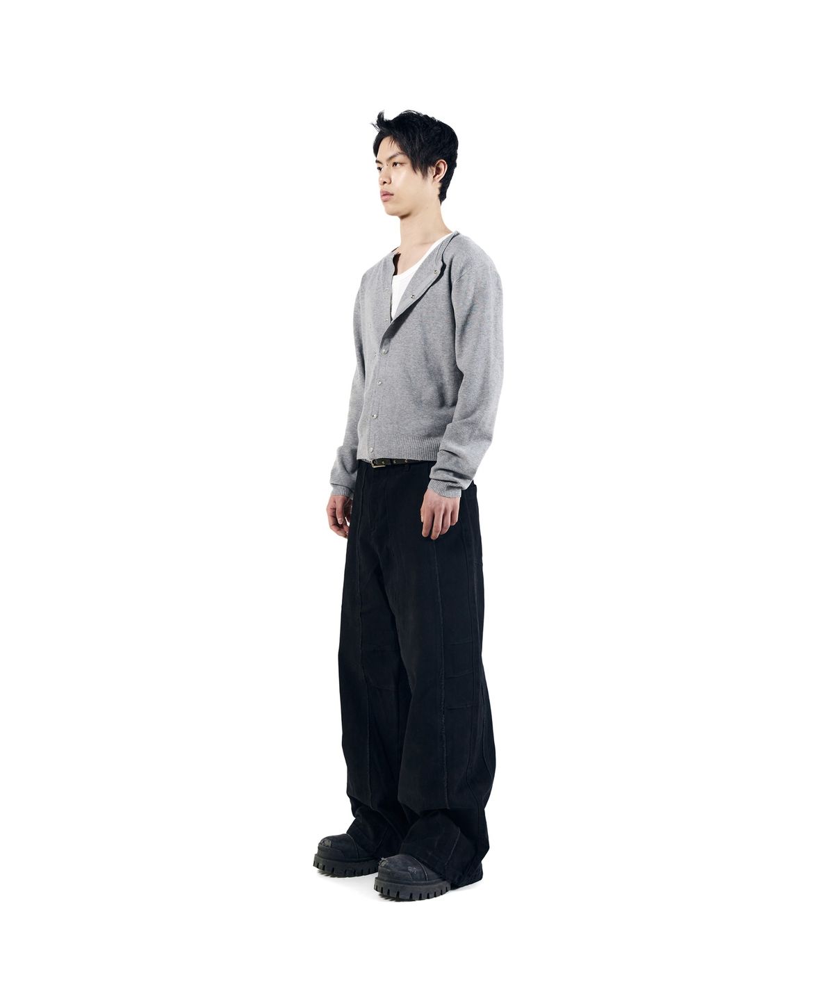 아캄(AAKAM) Granny Moddable Cardigan (Gray)