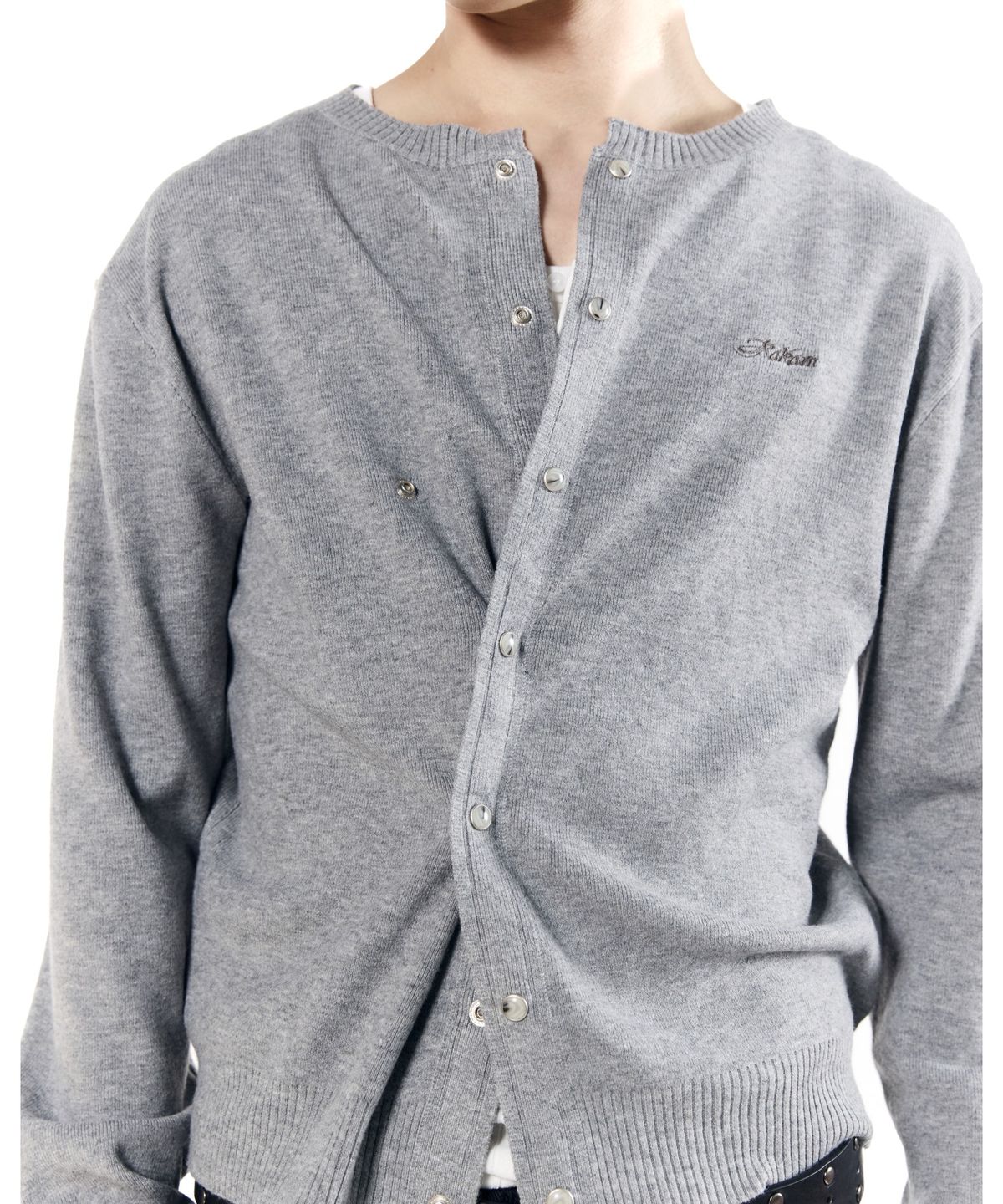 아캄(AAKAM) Granny Moddable Cardigan (Gray)