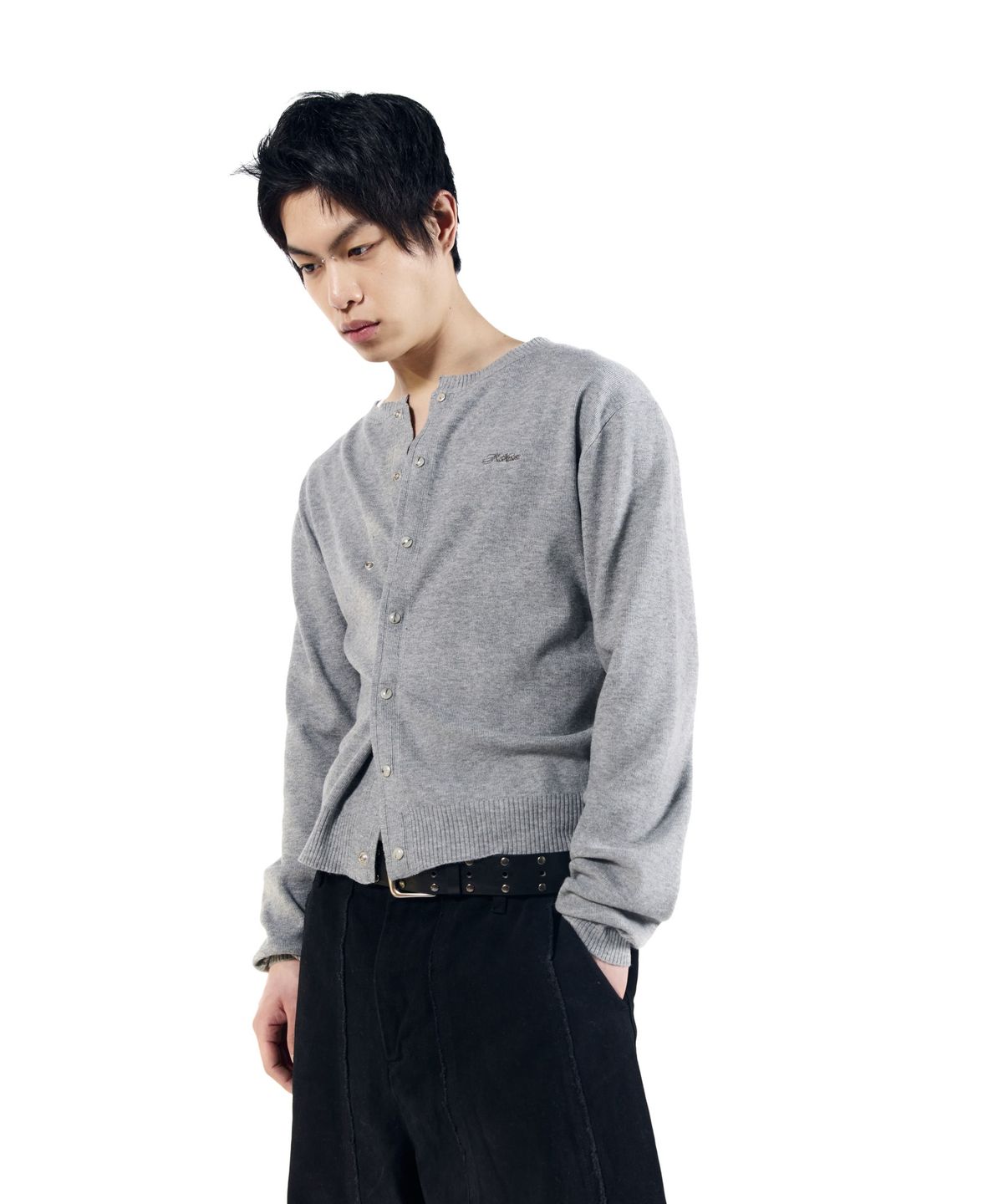 아캄(AAKAM) Granny Moddable Cardigan (Gray)