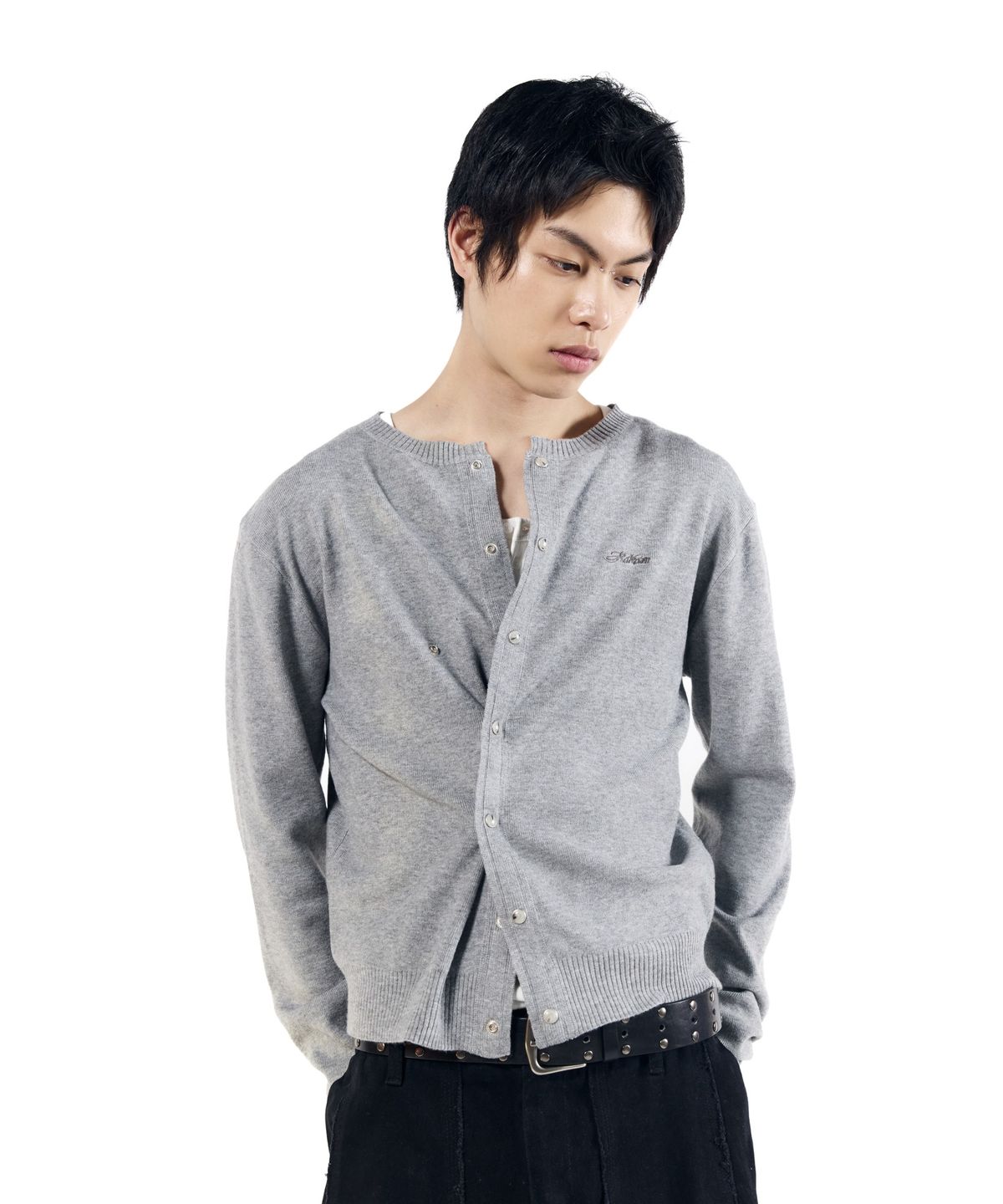 아캄(AAKAM) Granny Moddable Cardigan (Gray)