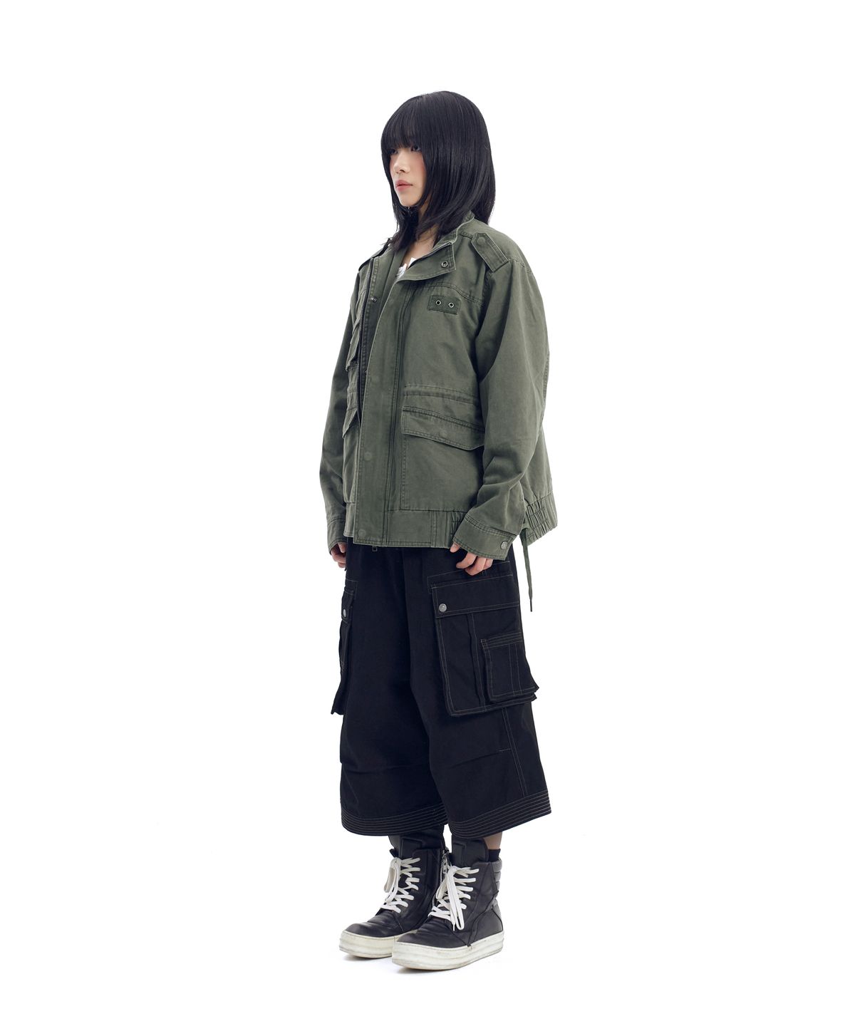 아캄(AAKAM) Nova Drawstring Field Jacket (Khaki)