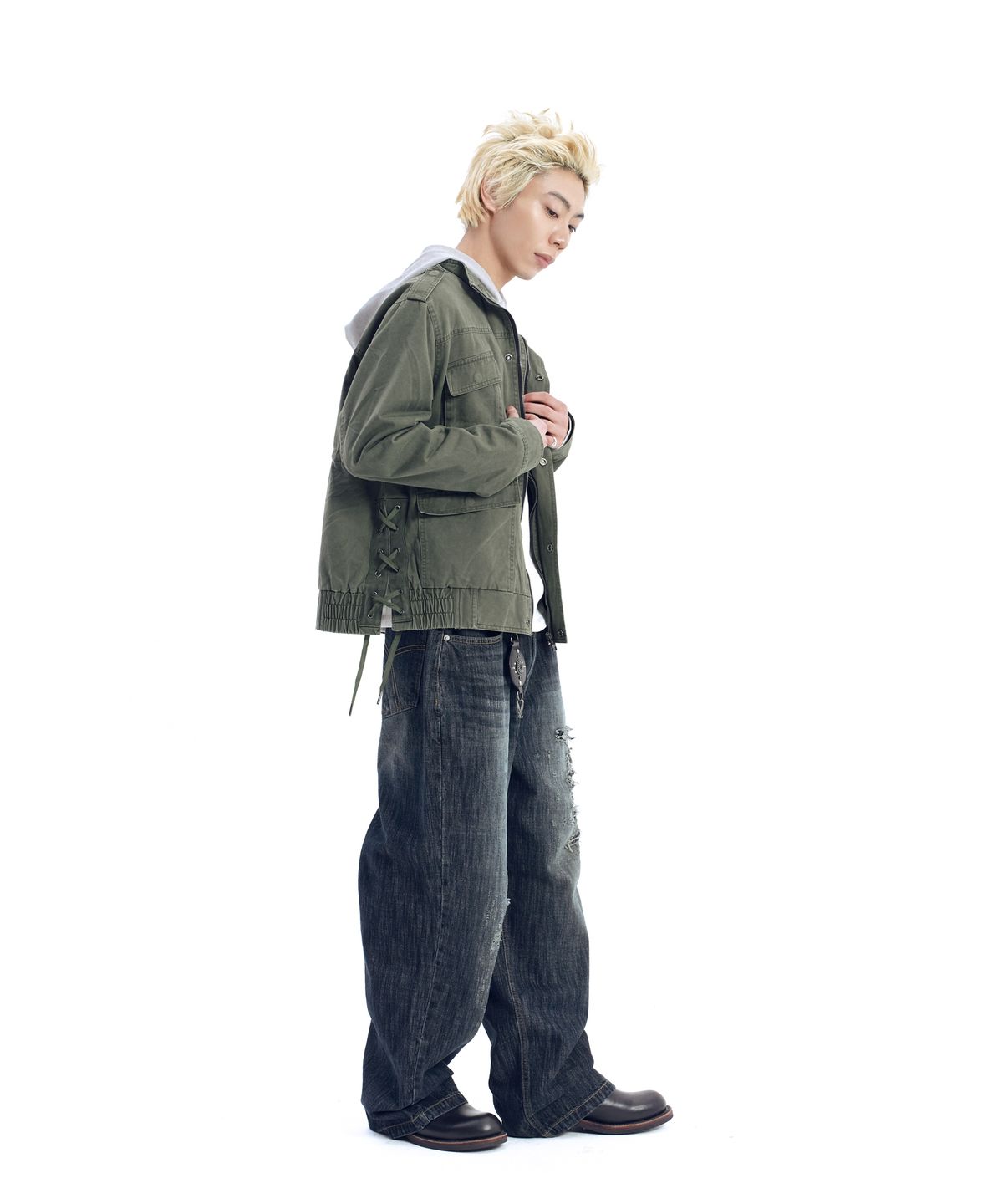 아캄(AAKAM) Nova Drawstring Field Jacket (Khaki)