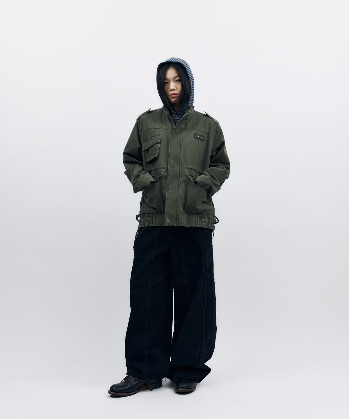 아캄(AAKAM) Nova Drawstring Field Jacket (Khaki)